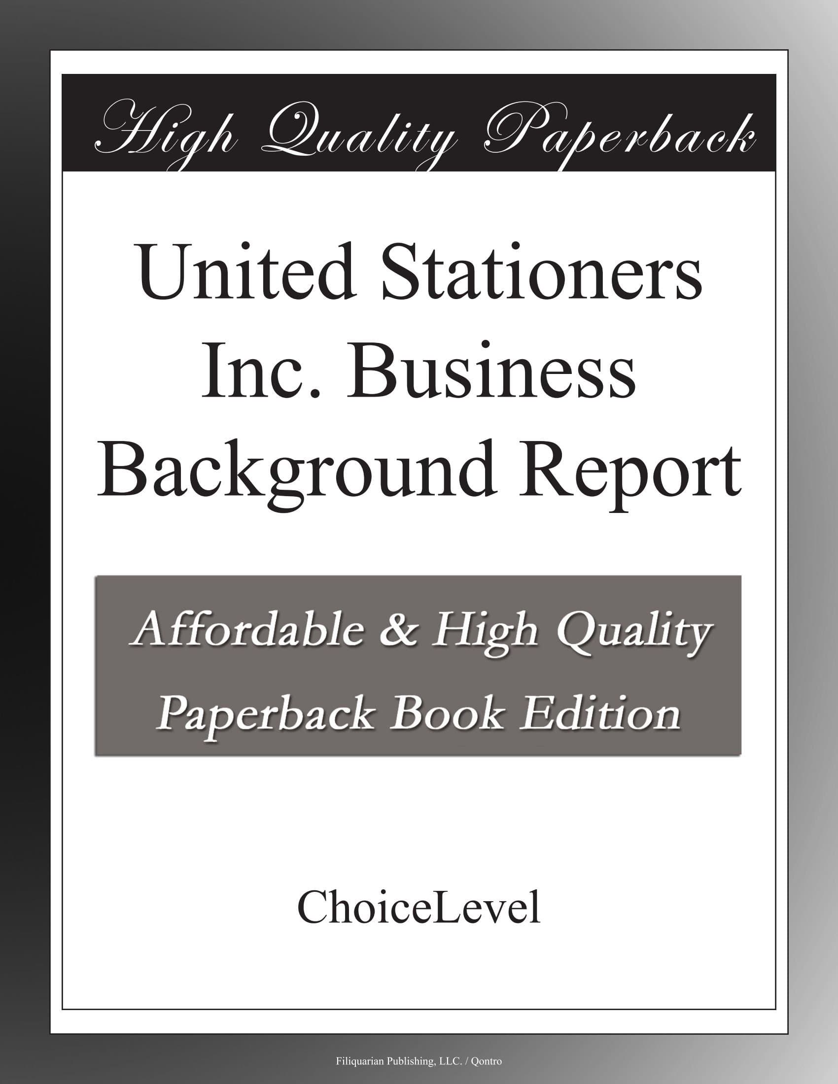 United Stationers Inc. Business Background Report