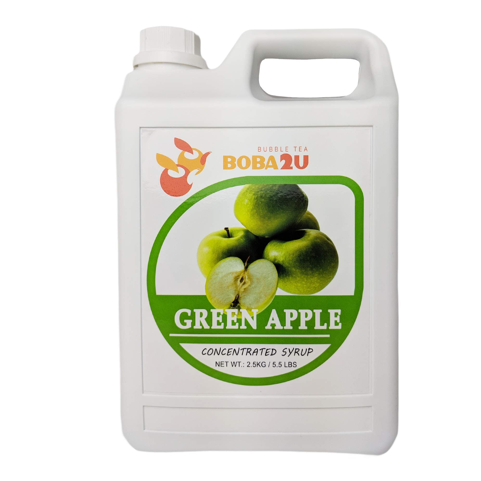 BOBA2U Concentrated Syrup Green Apple 5.5 lbs (Green Apple)