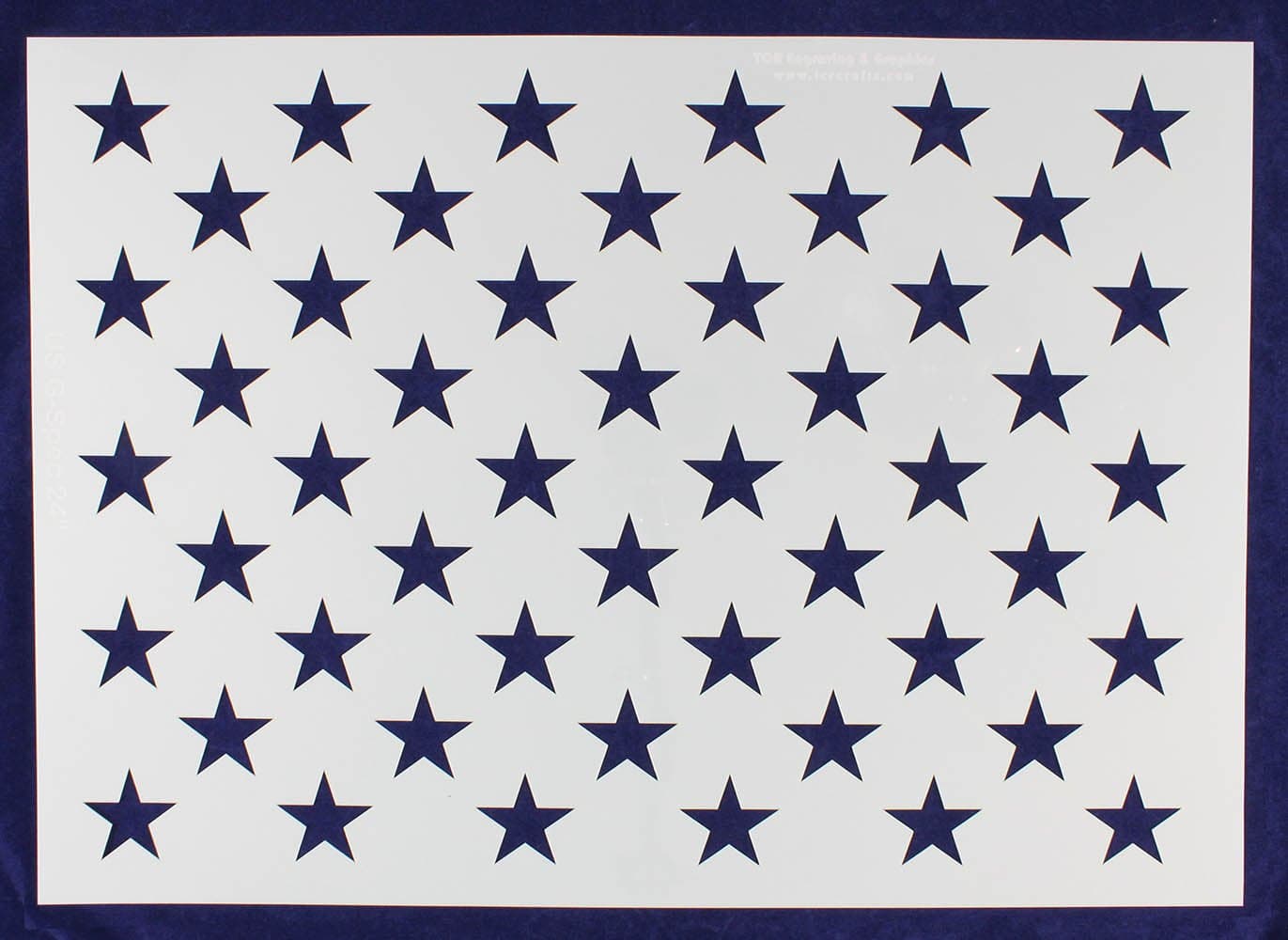 50 Star Field Stencil 14 Mil -G-Spec 24 Inch - Painting/Crafts/Templates