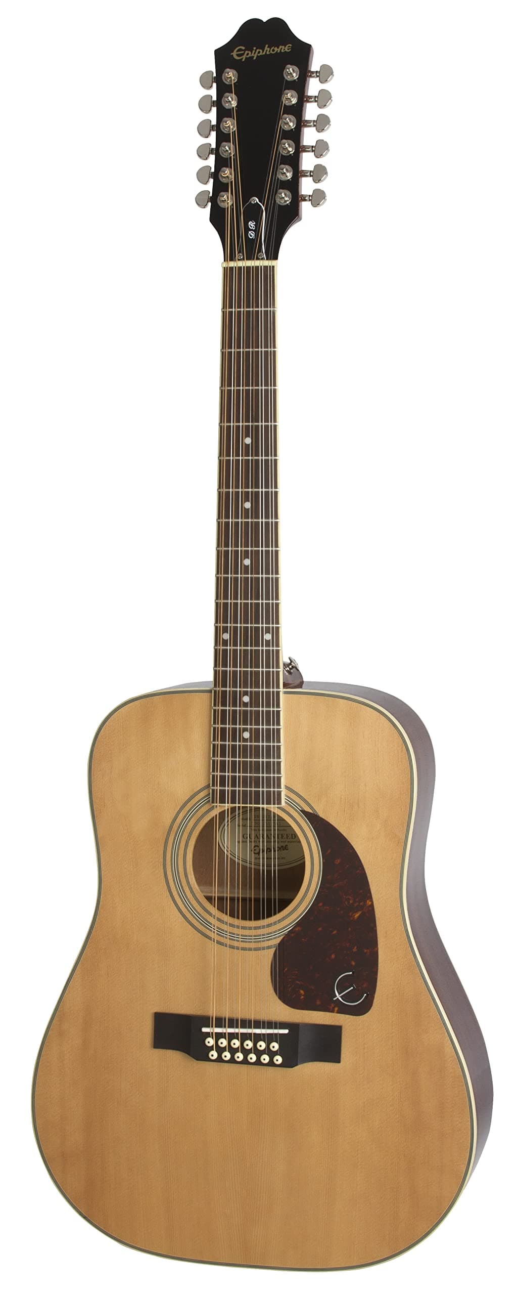 Epiphone DR-212 Dreadnought 12-String Acoustic Guitar, Mahogany Body, Spruce Top, 25.5 scale