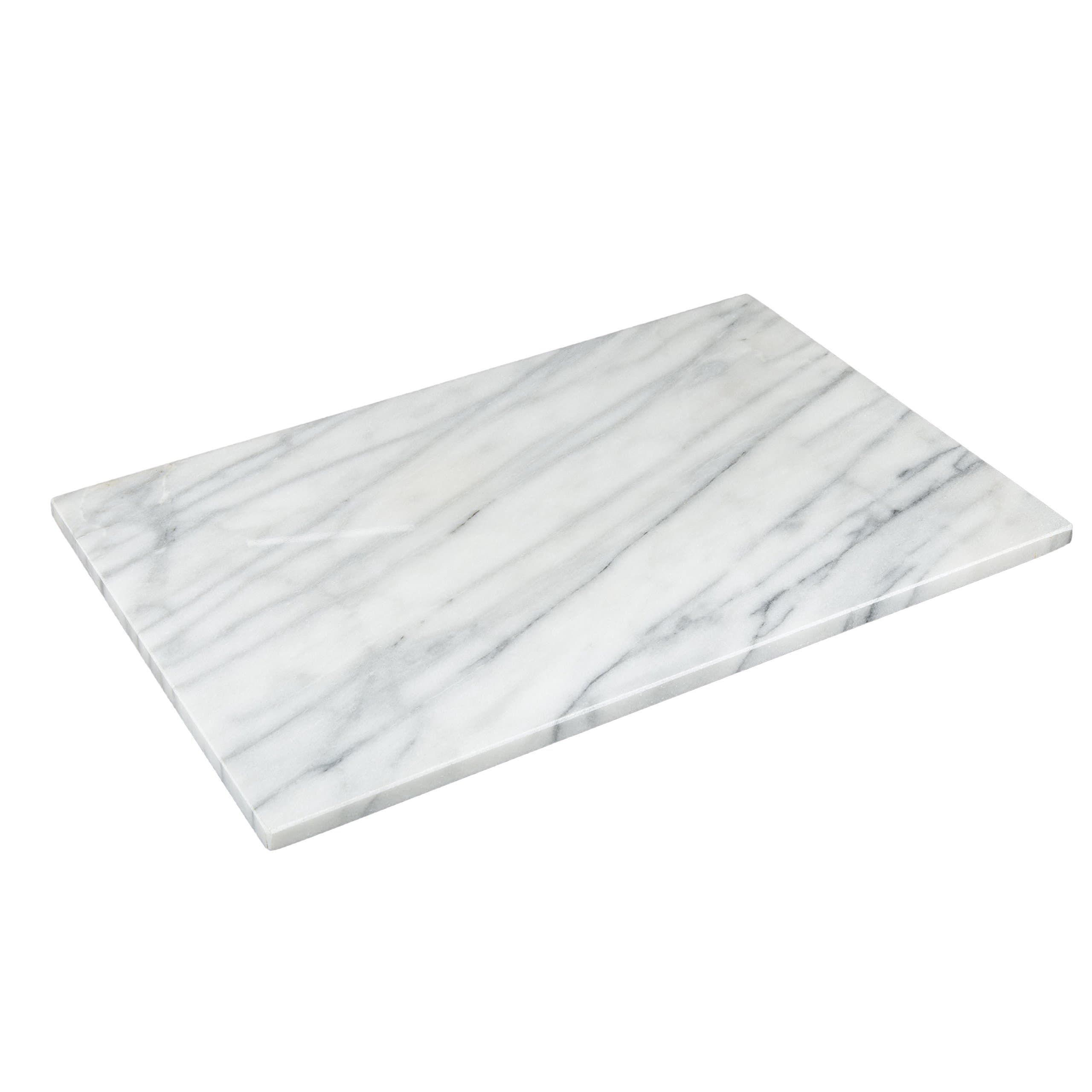 "Taj" Creamy White 12" x 18" Pastry Board