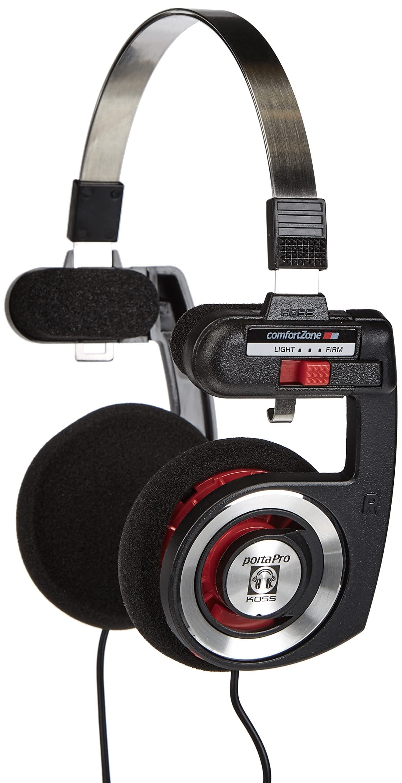 Koss Porta Pro Headphones Ear Phones Red Hot Collapsible Design with Travel Bag Included