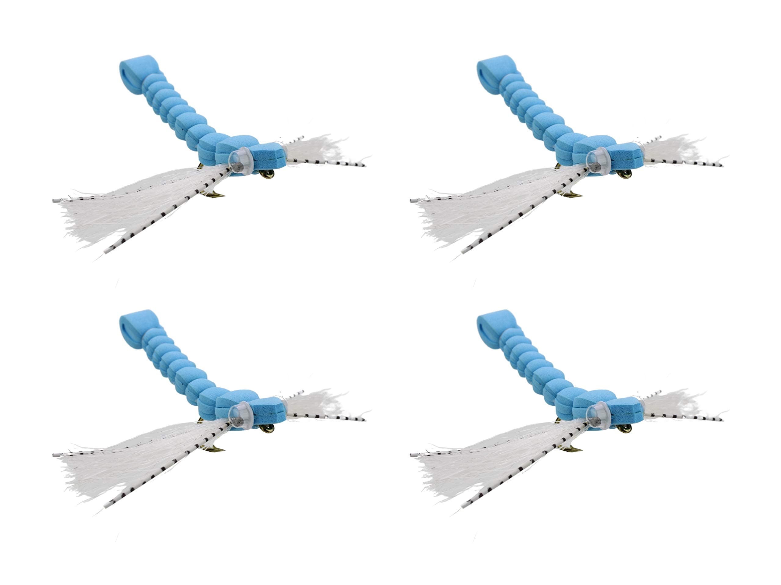 Wild WaterFly Fishing Foam Flies - Terrestrial Dry Flies Size 8-14, Qty. 6