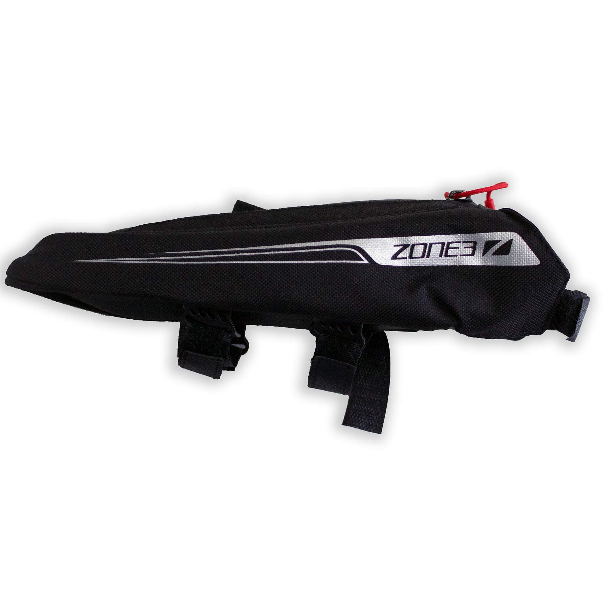 ZONE3 Aero Top Tube Cycling/Triathlon 'Bento Box' Bag, Black/Silver, One Size