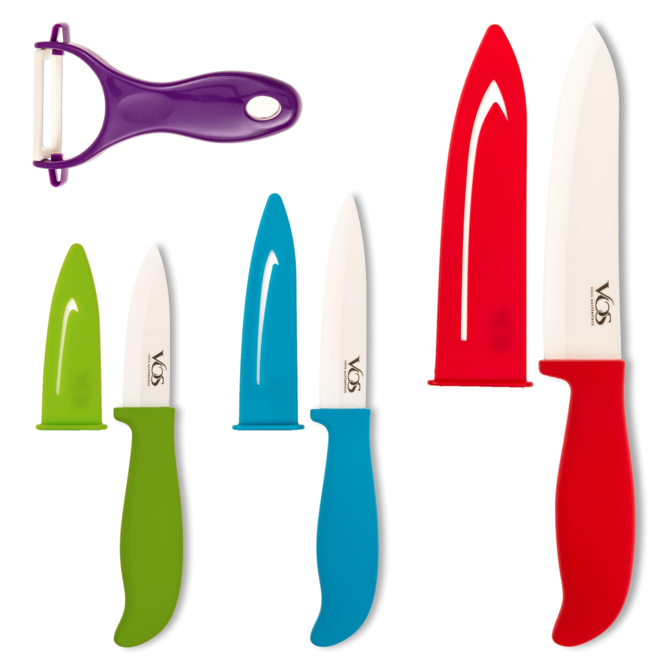Ceramic Knife Set - Multicolor