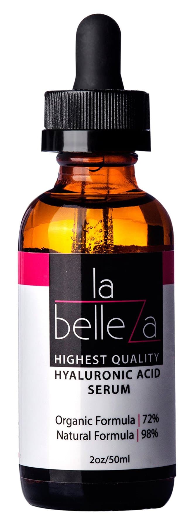 La Belleza Skincare Natural Organic Topical Anti Aging Wrinkle Serum Hyaluronic Acid Liquid with Vitamin C, E & Trylagen Signature Club Skin Care, 2 oz by La Belleza Skincare