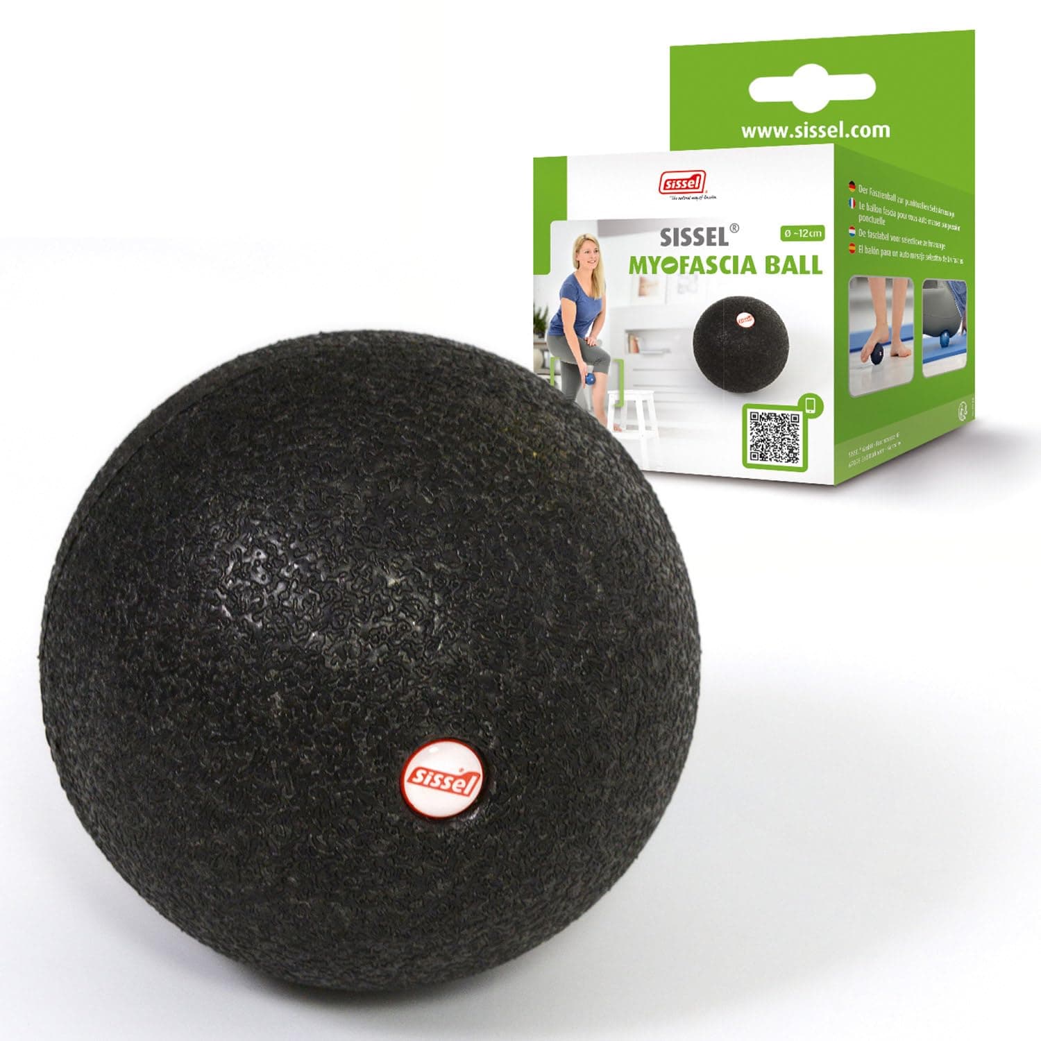 Sissel Myofascia Ball Approx. 12 cm Black Fascia Ball Diameter 12 cm