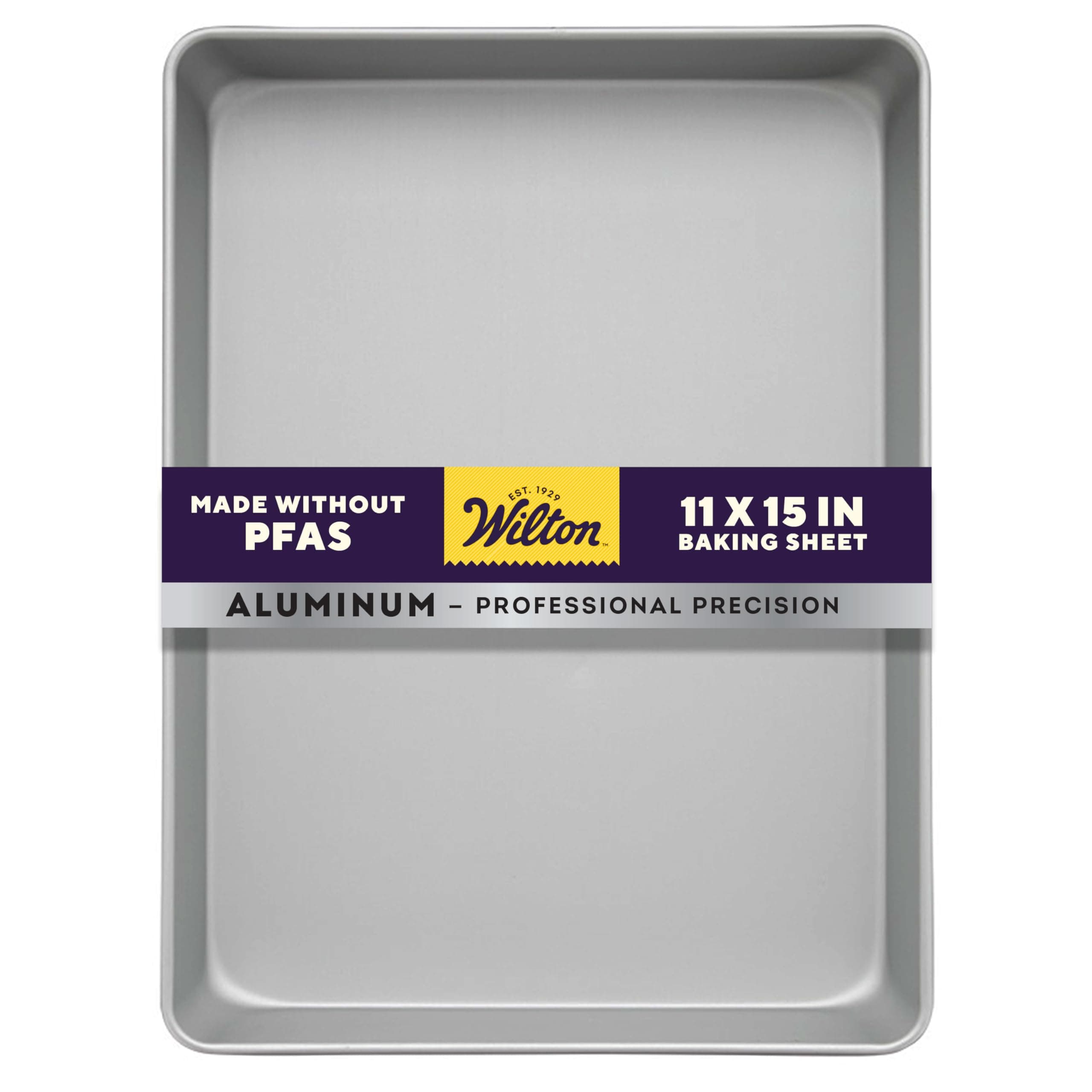Wilton 11 x 15 Inch Aluminum Baking Sheet Pan, 2-Inch Deep Cake Pan, Even Heating, Rust-Resistant, Professional Quality, Packaging May Vary