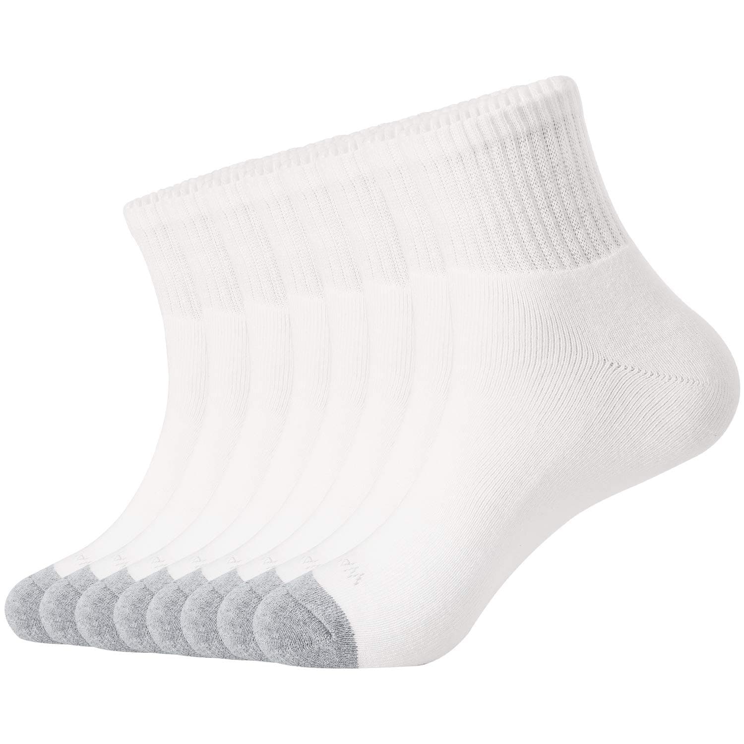 Men's Athletic Ankle Socks 3/8 Pairs Thick Cushion Running Socks for Men&Women Cotton Socks 6-9/9-12/12-15
