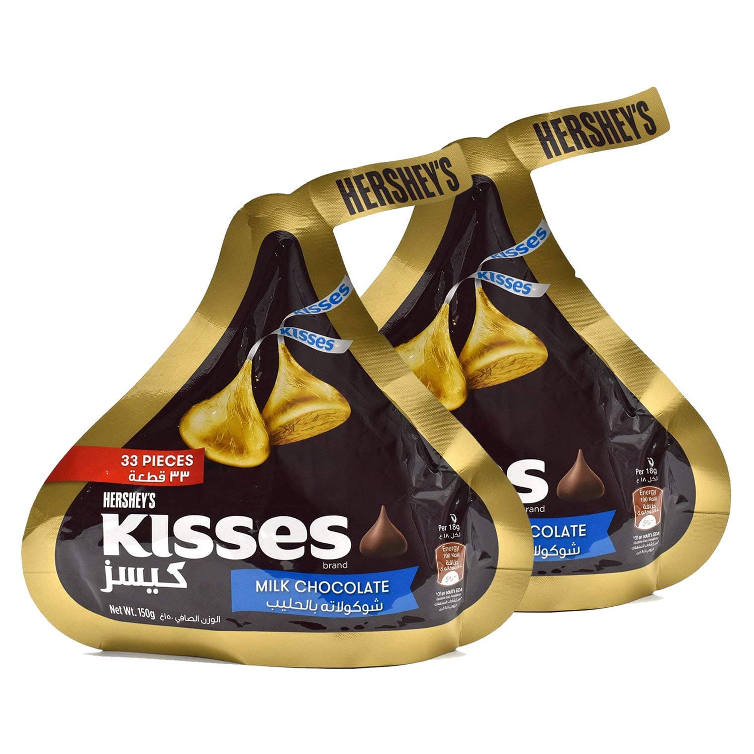 HERSHEY'S Kisses Milk Chocolate 2 x 150g