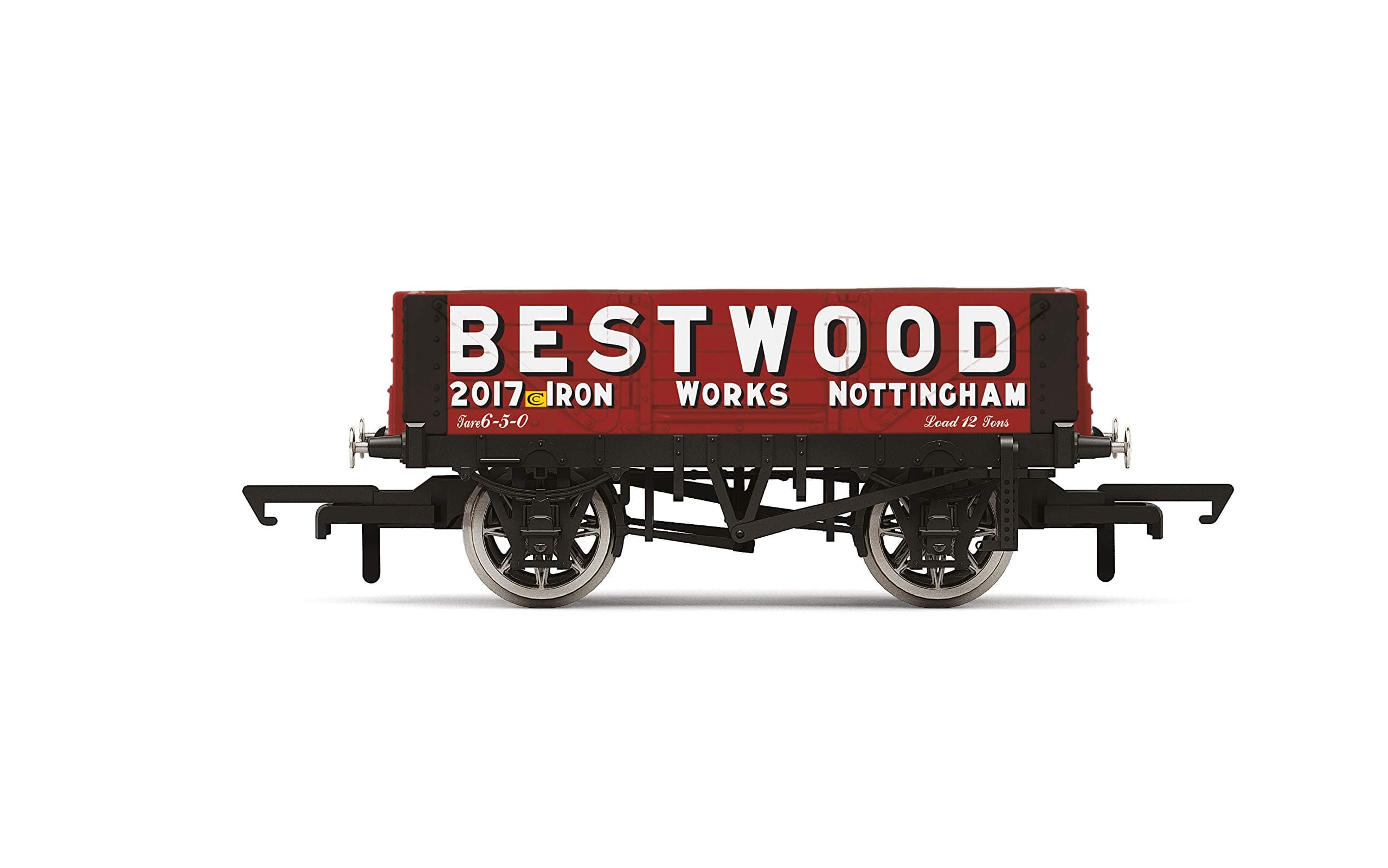 Hornby R6946 BesTwood, 4 Plank Wagon, No. 2017 - Era 2/3 Rolling Stock