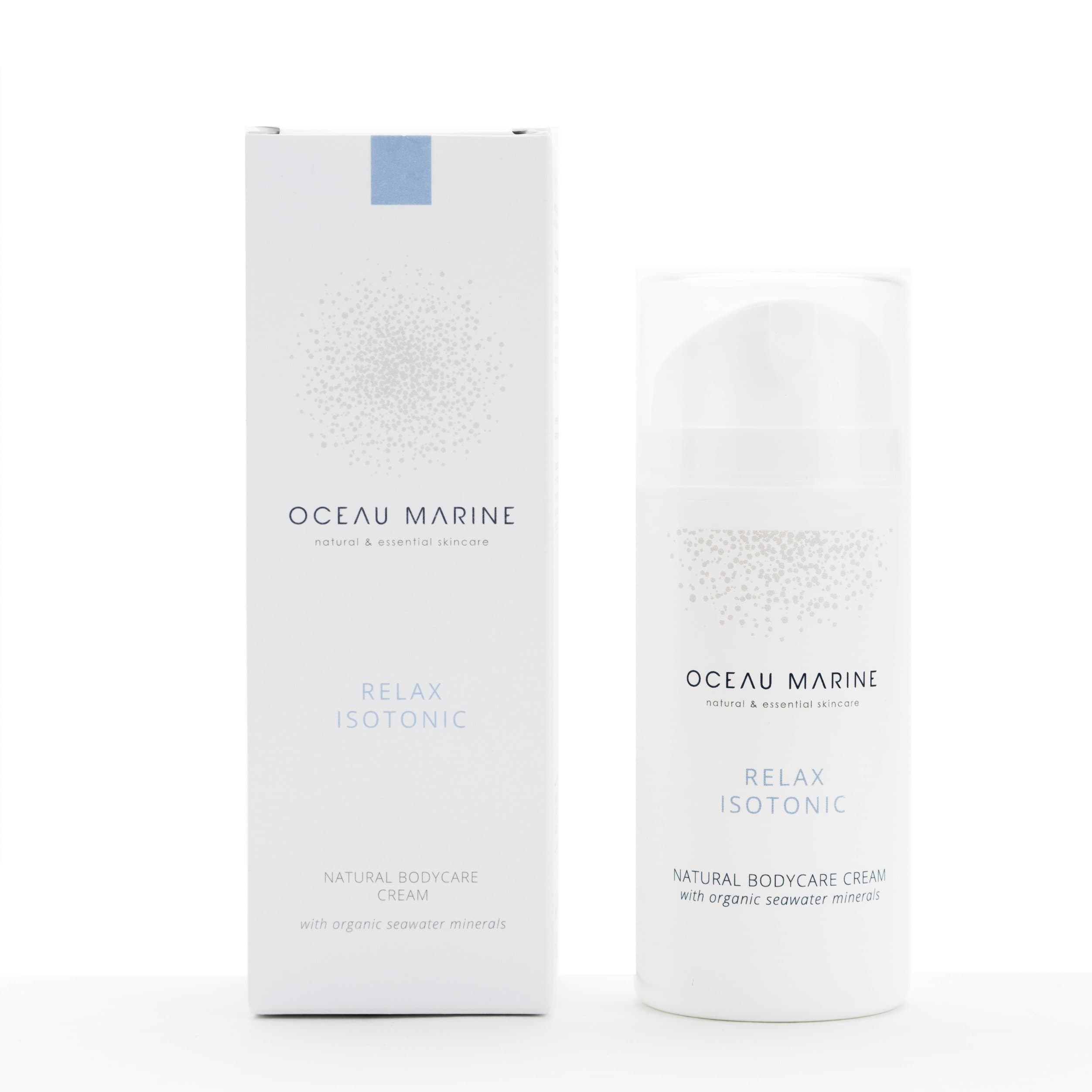 Relax Isotonic Oceau Marine flacon 100mL - Crème naturelle hydratante, régénérante et reminéralisante pour les peaux sensibles, à problèmes et les muqueuses - 100% Naturelle (équivalent BIO) - A base d'eau de mer isotonique, sans allergène, sans additif