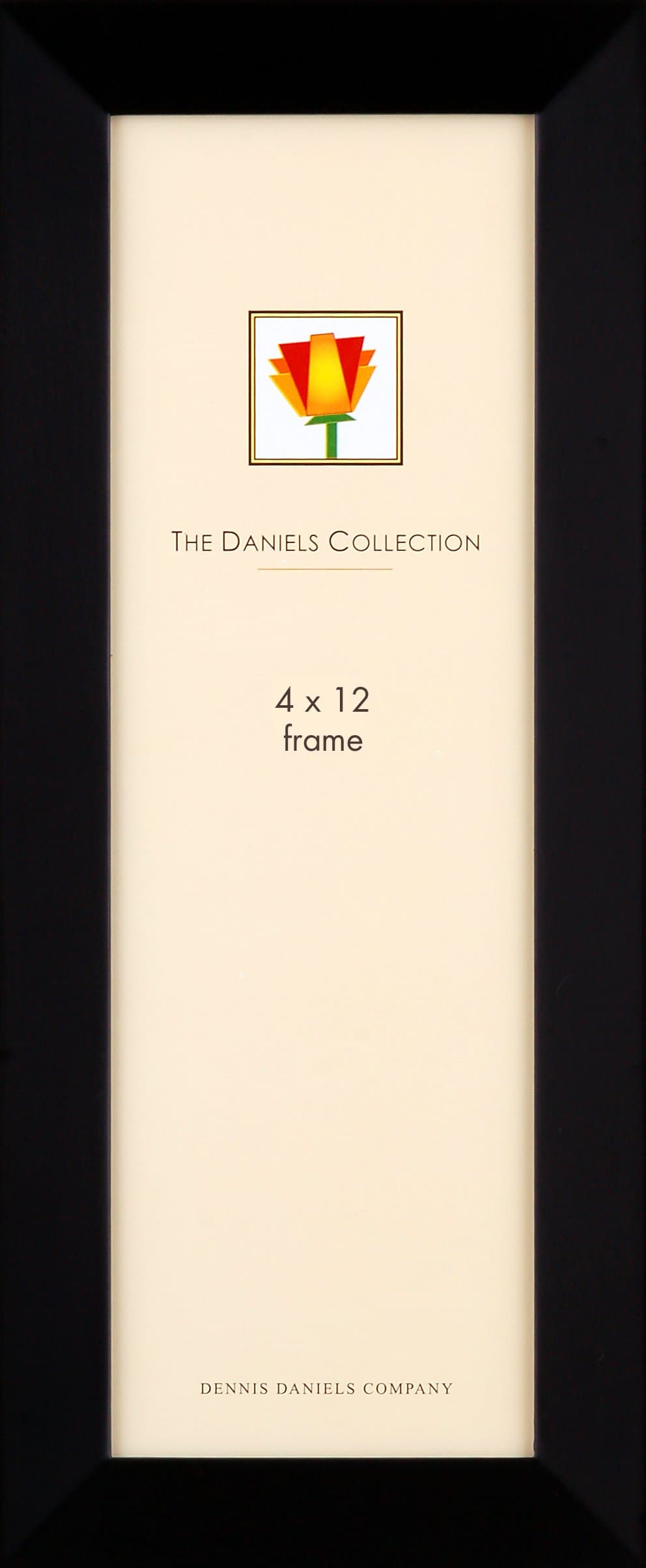 Dennis Daniels Gallery Woods Panoramic Picture Frame, 4 x 12 Inches, Ebony Finish