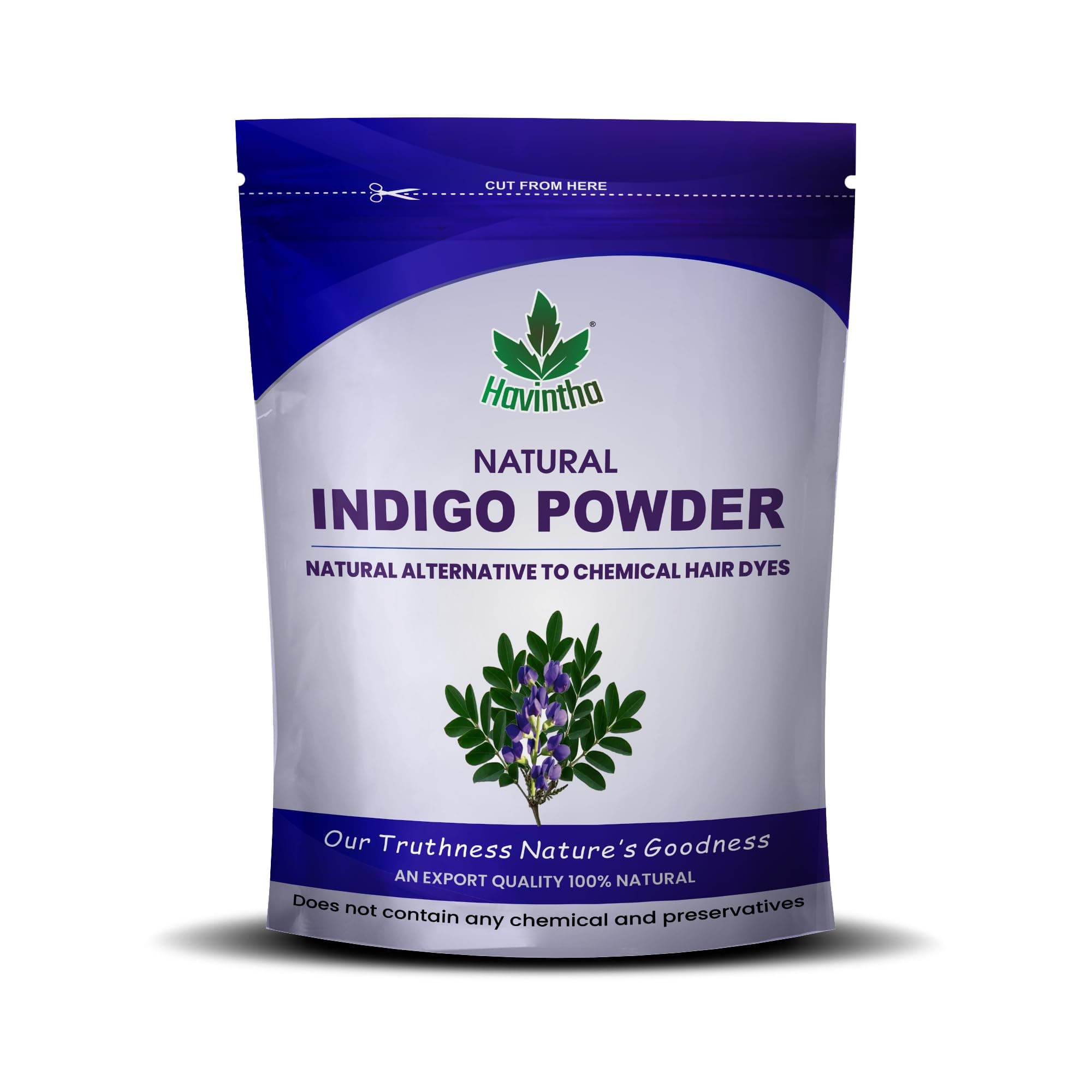 Indigo Powder For Hair Black Beard - Indigofera Tinctoria - 227 Grms |227g