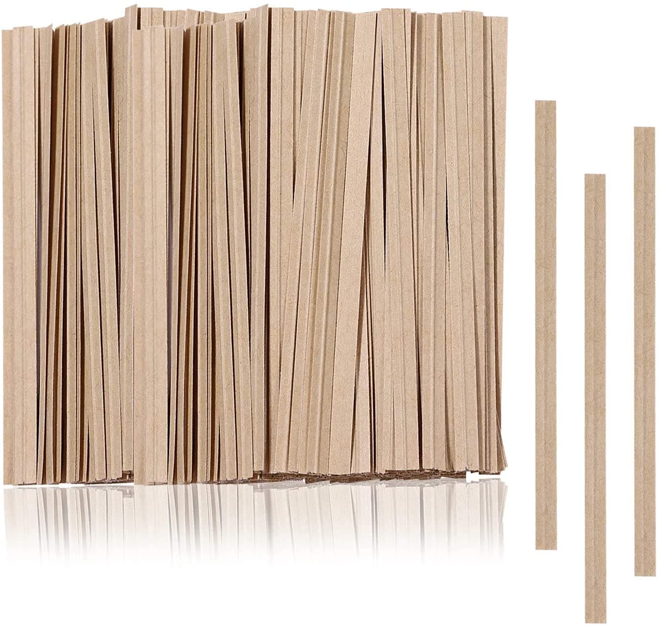 AYF 1000 Pcs 6" Twist Ties, Kraft Paper Twist Ties Plant Ties Cable Ties Reusable Bread Ties for Party Cello Candy Coffee Treat Bags Cake Pops