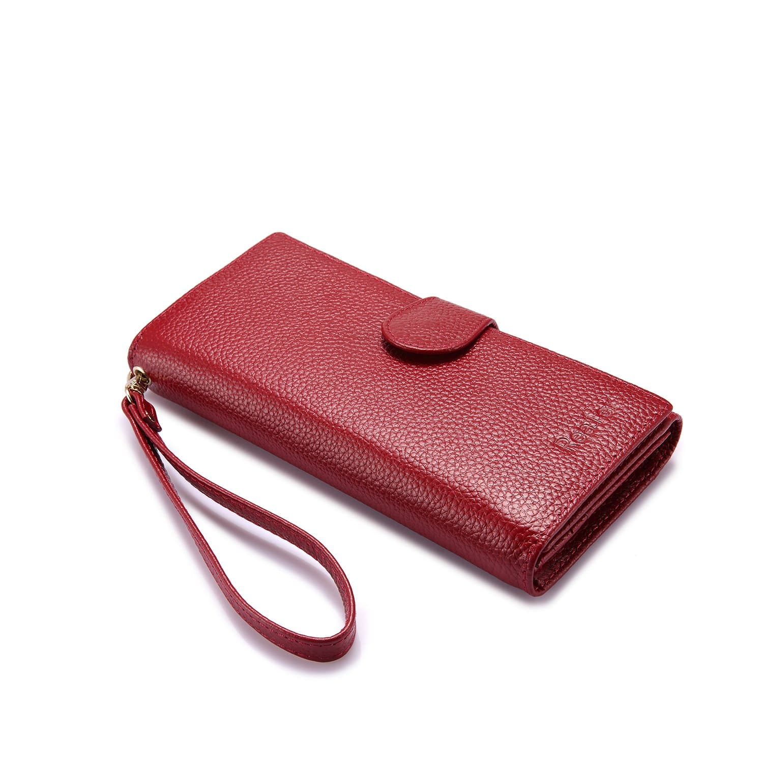 Wallets for Women Rfid Blocking Genuine Leather Long Ladies Wallet Purse with Wristlet Strap Large Bifold Credit Card Holders