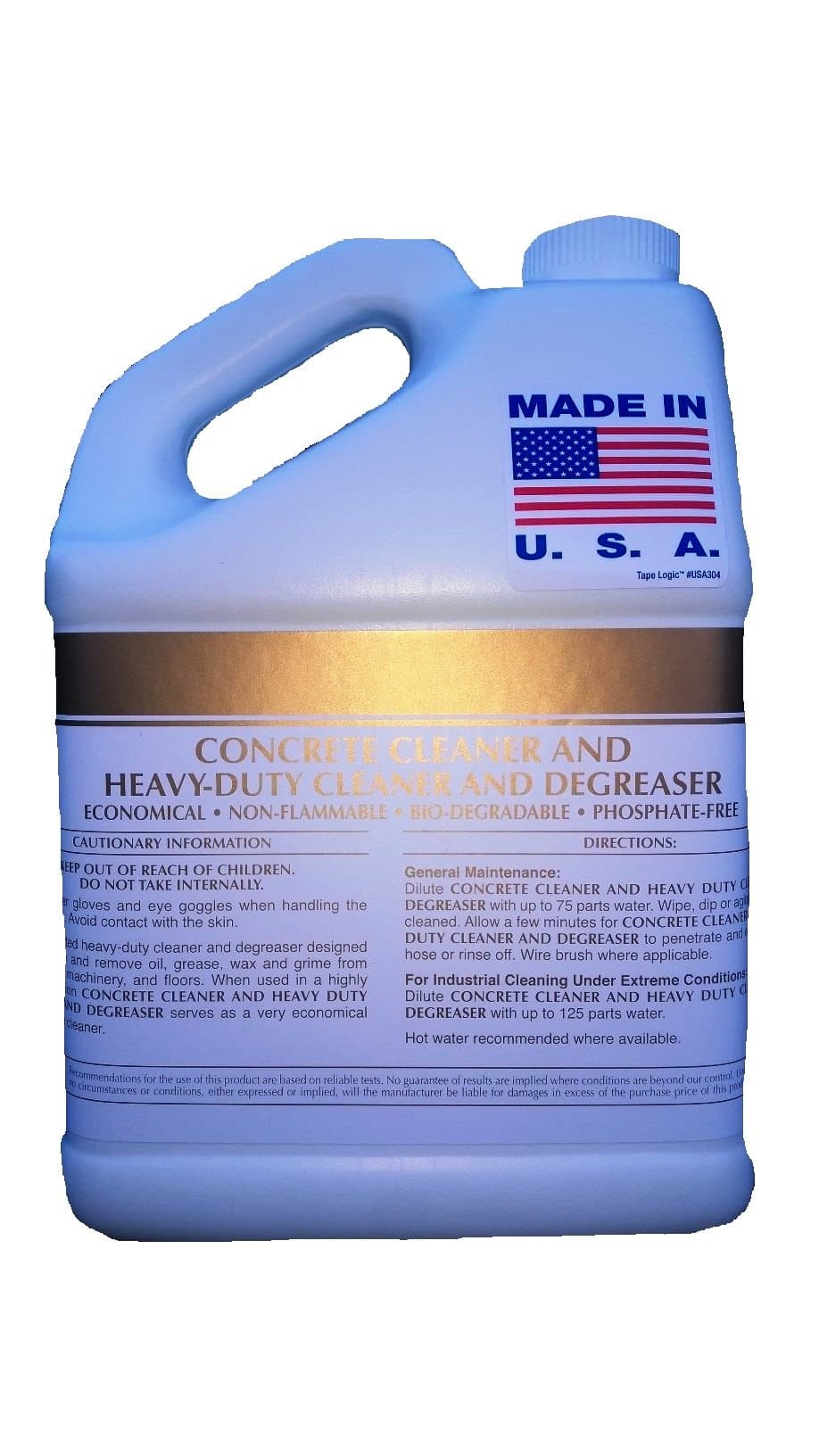 One Gallon Concrete Cleaner Degreaser Heavy-duty Industrial Strength Concentrate