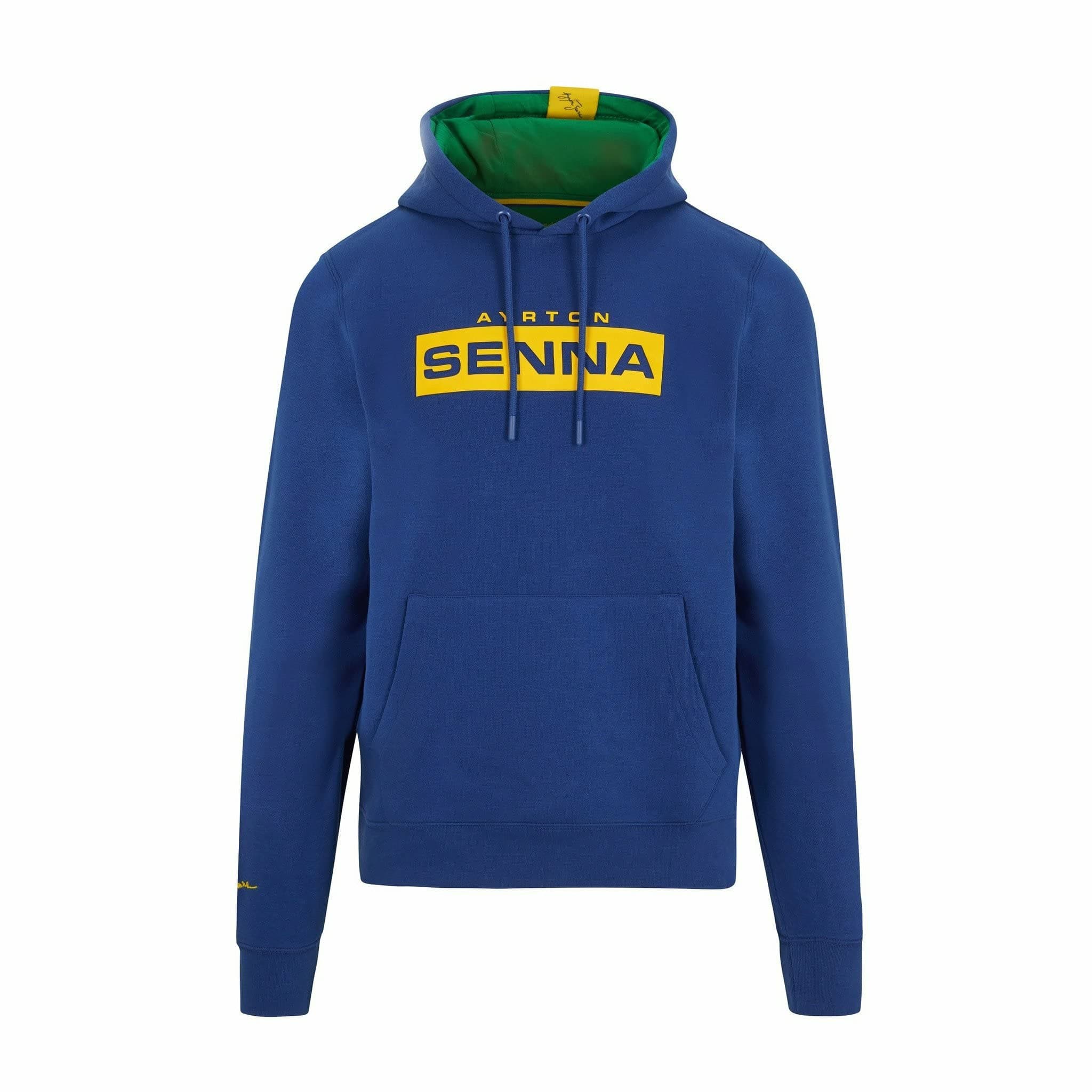 Fuel For Fans Ayrton Senna Men's Fanwear Logo Hoody- Navy