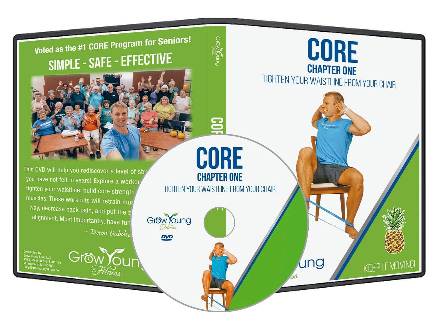 Grow Young Fitness Chapter One Exercise DVDs for Seniors - Low Impact Workouts from Home - Simple, Safe, Effective Workout DVD for Elderly