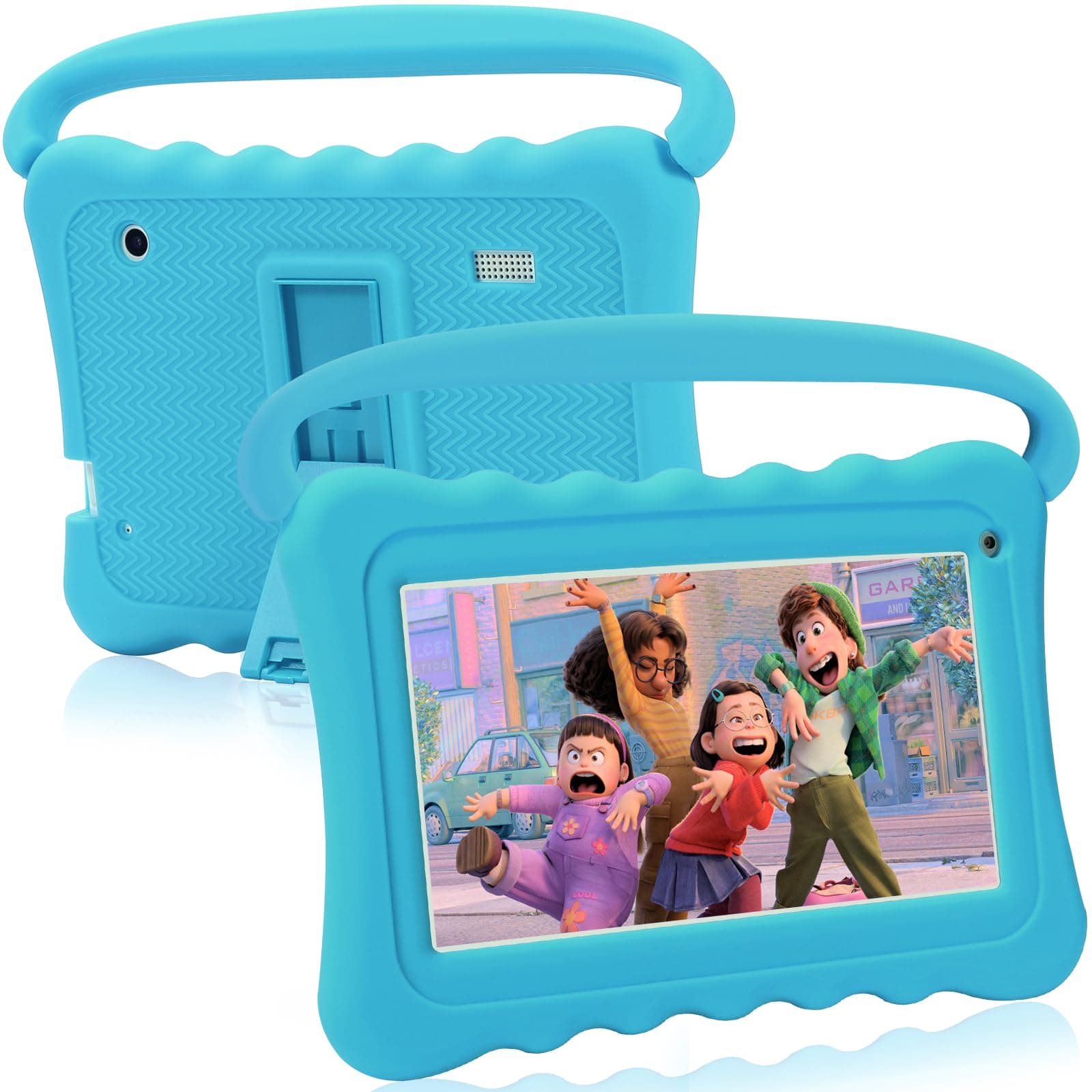TOPELOTEKKids Tablet for Toddlers, Kids 7 inch Edition Tablets 32GB WiFi Dual Camera Children’s Learning Tablet Android 10 Shockproof Case Parent Control Google Play Store YouTube Netflix (Blue)