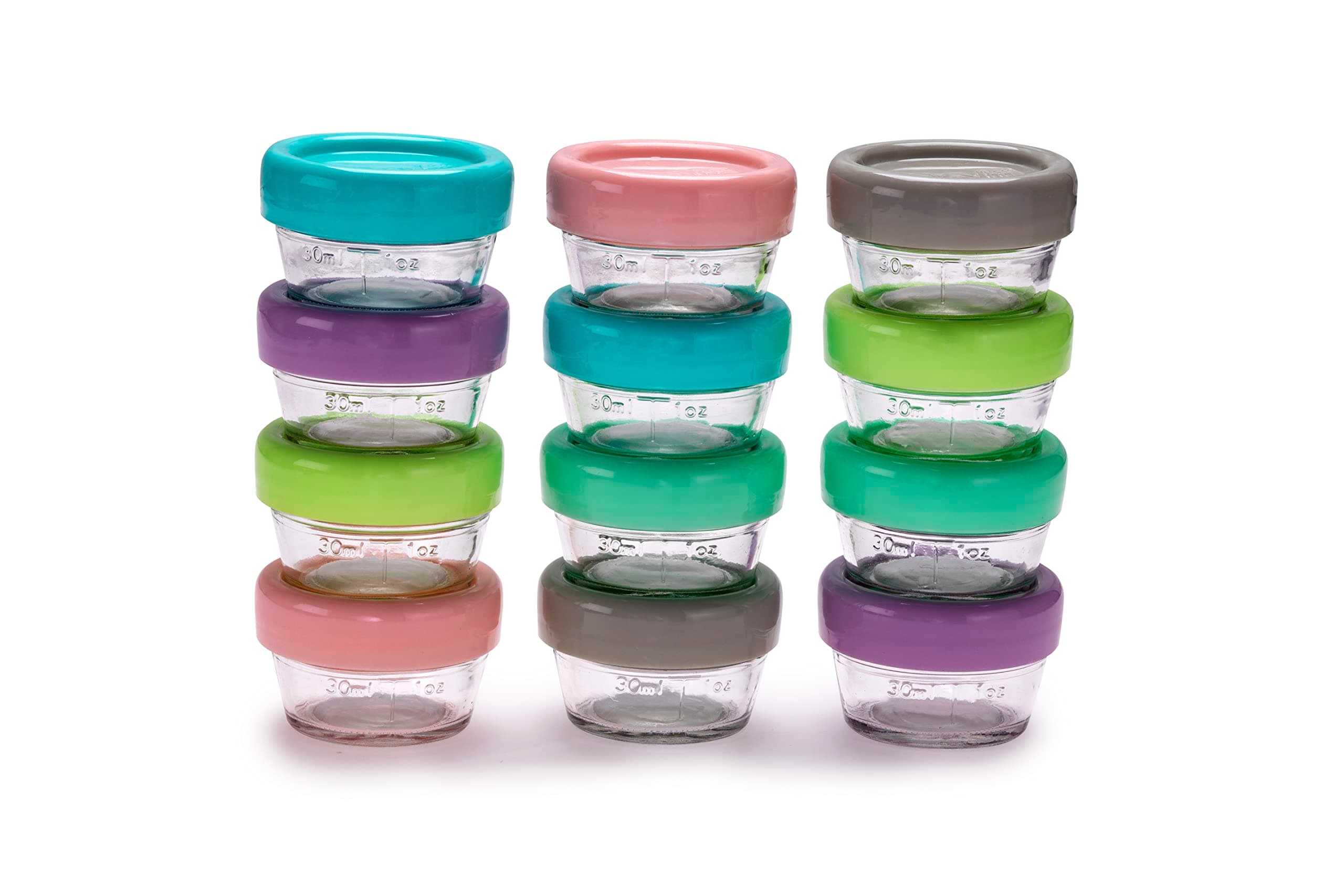 Melii Glass Food Container (2oz) - 12 piece set