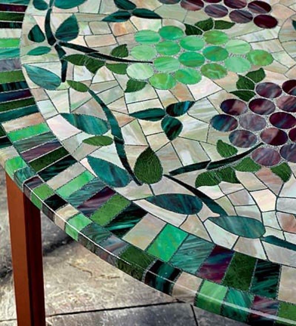 FAXADELLA® Mosaic Table Cover - Tile Table Cover - Mosaic Table Top - Mosaic Table Cover 48. Extreme Durability, Backed by A