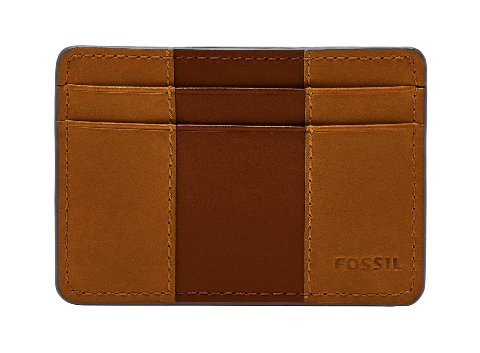 FossilMen's Everett Leather Card Case 10.2 cm L x 0.7 cm W x 7.0 cm H