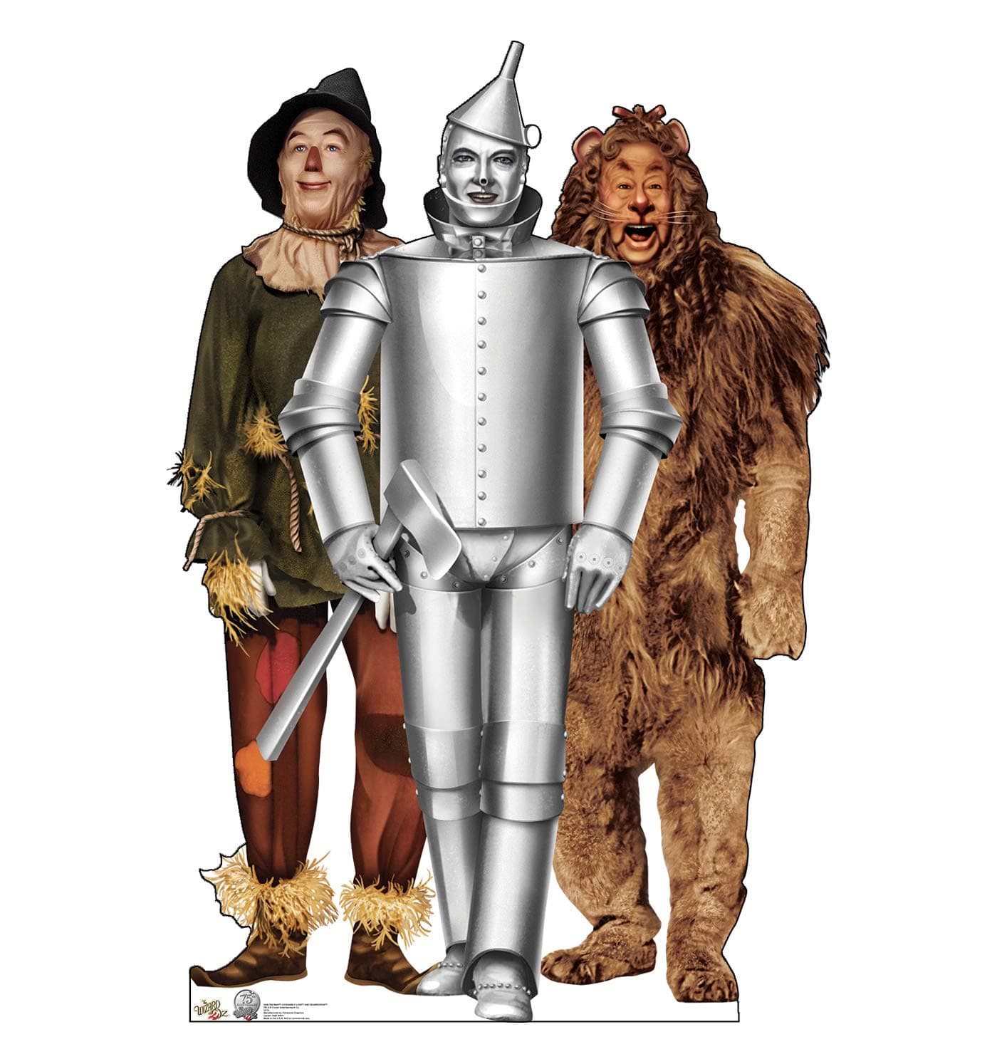 "Tin Man, Cowardly Lion and Scarecrow - WofOz 75 yrs" Cardboard Standup