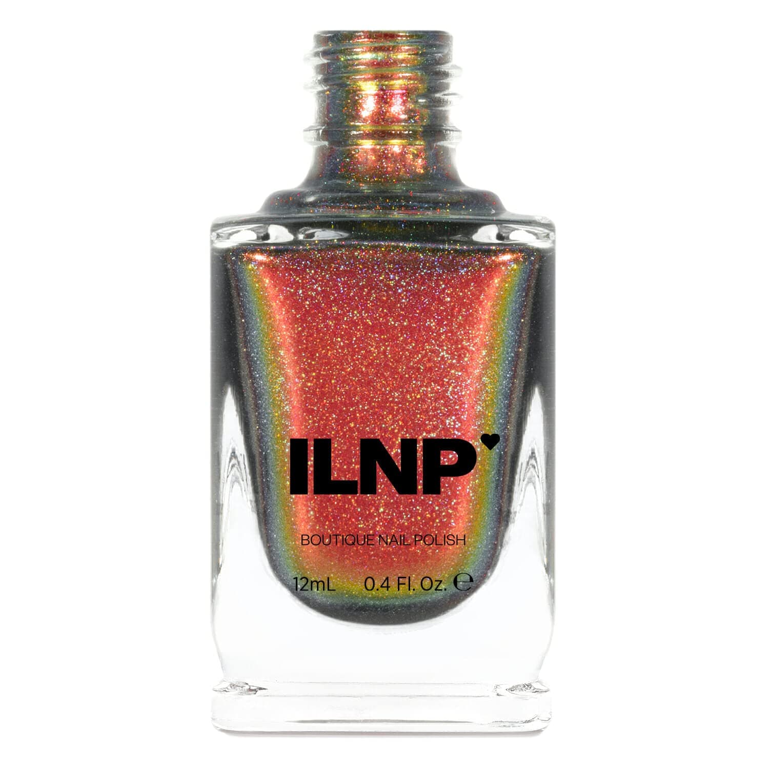 ILNP Greatness (H) - Red to Gold Holographic Ultra Chrome Nail Polish, Chip Resistant, 7-Free, Non-Toxic, Vegan, Cruelty Free, 12ml