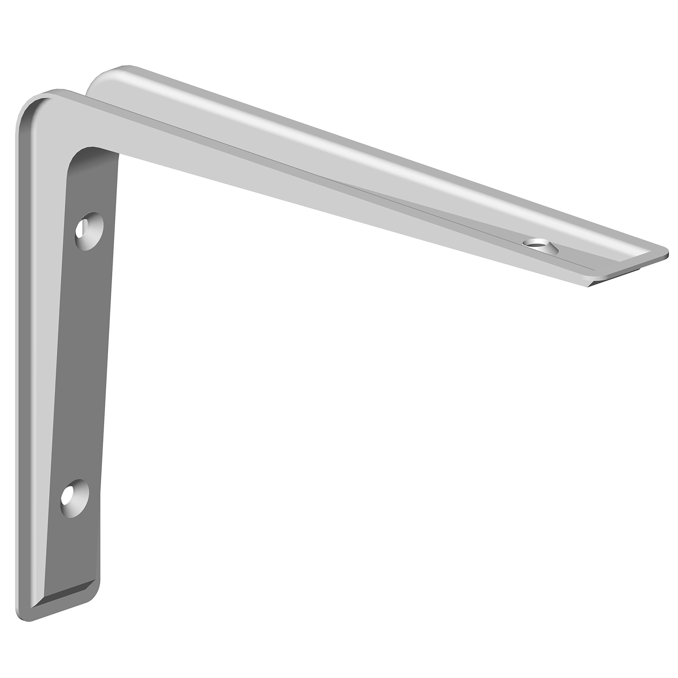 Element System 18133-00131 80 x 120 mm Alido Shelf Support Bracket - White (2-Piece)
