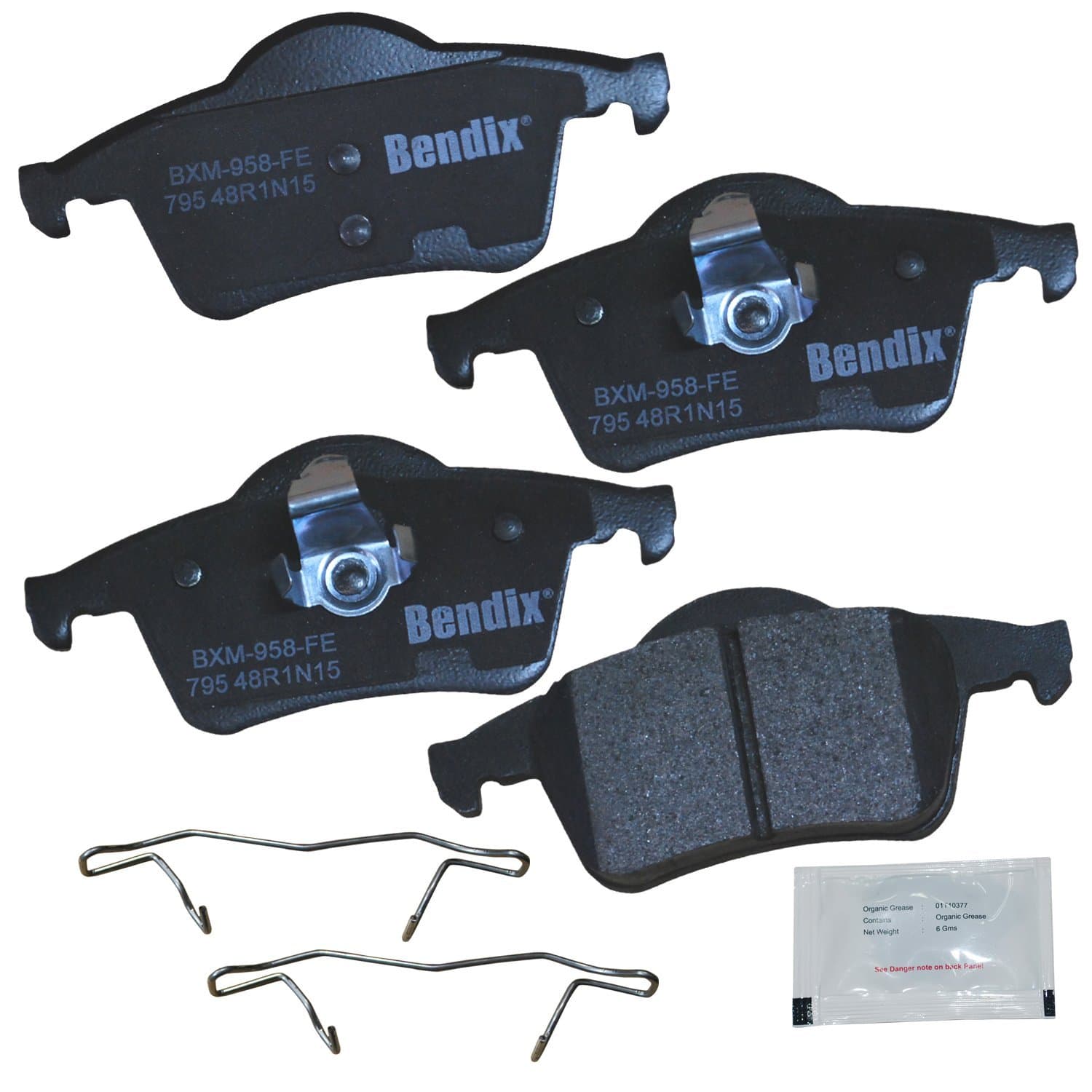 CFM795 Premium Copper Free Semi-Metallic Brake Pad (with Installation Hardware Rear)