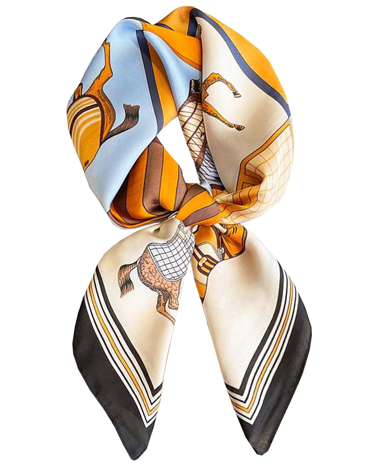 Hair Bandanas Scarf For Women Lightweight Fashion Neck Silk Satin Head Scarves For Sleeping Handbags Scarf