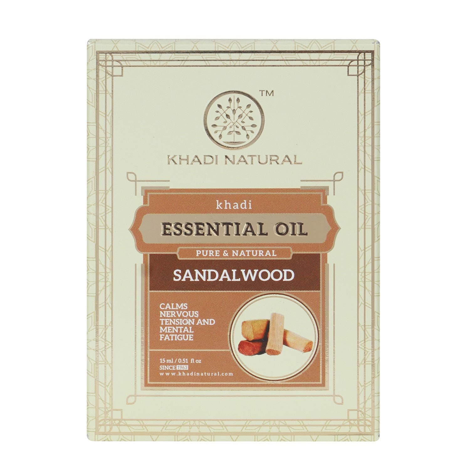 Sandalwood Essential Oil | Calming Nervous Tension | Pure, Natural and Therapeutic Grade | Suitable for Aromatherapy and Relaxation | 15ml
