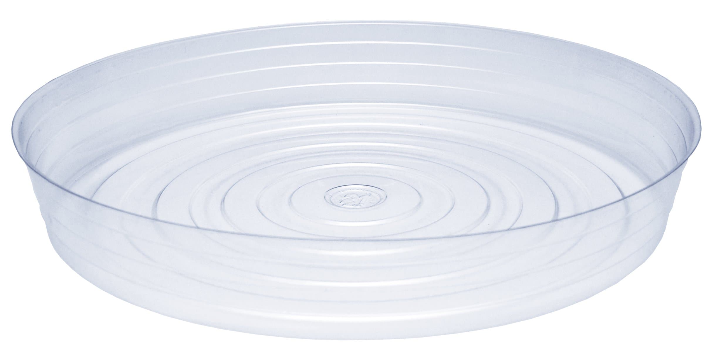 CWP CW-2100N Vinyl Plant Saucer, 21-Inch Diameter, Clear