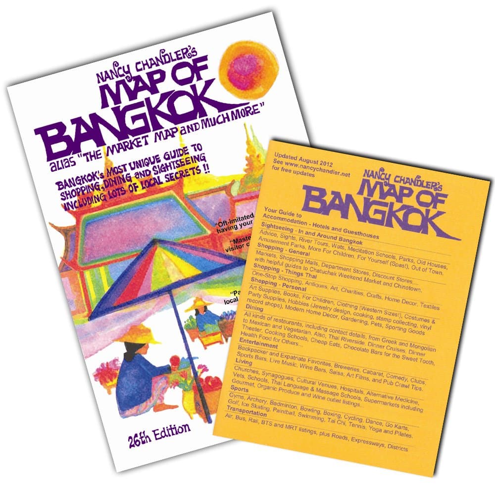 Nancy Chandler's Map of Bangkok, 26th Edition Map – August 27, 2012