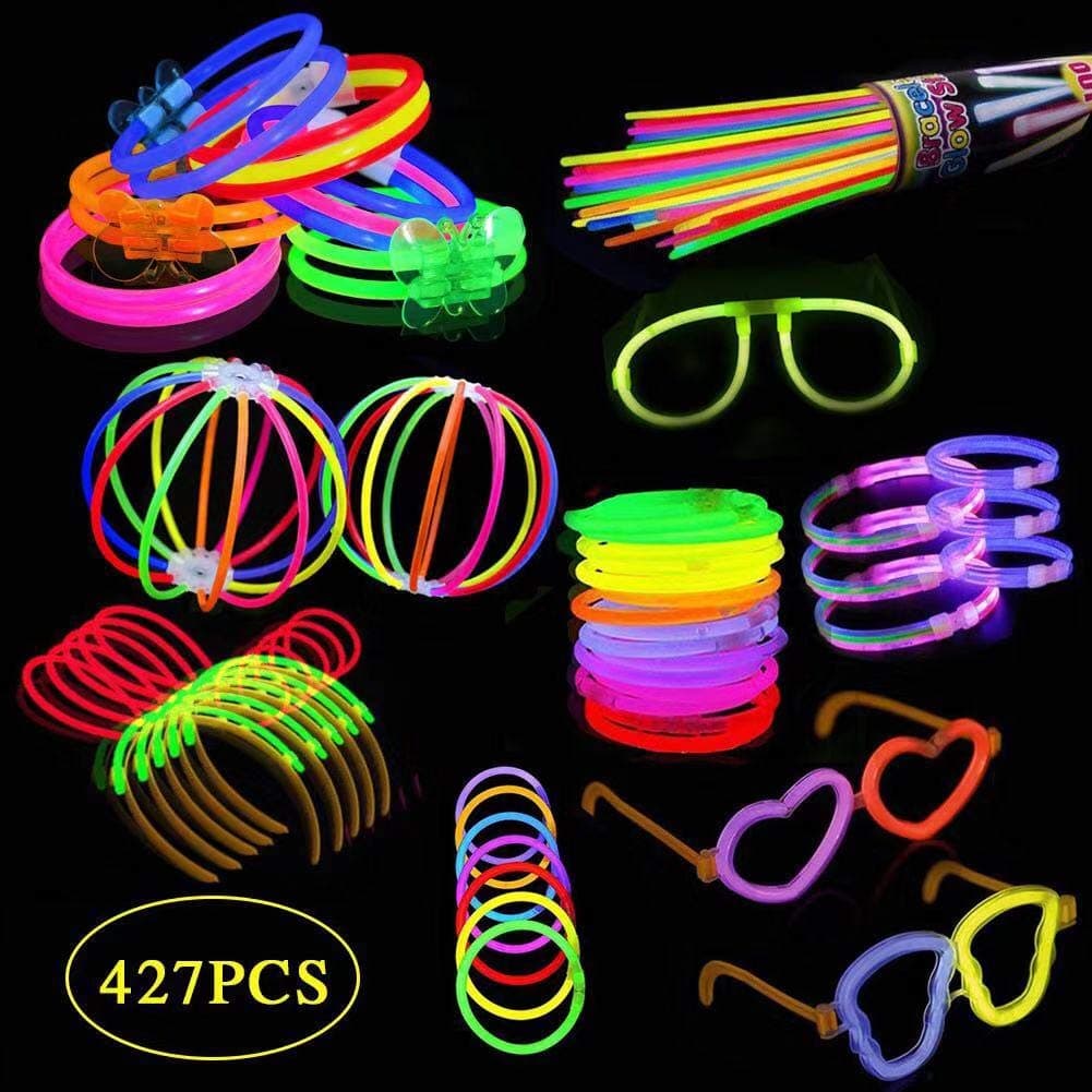 AYAOQIANG Glow Sticks Party Pack,200 Glowsticks, Bracelets, Necklaces, Glasses, Triple bracelets, Balls, Flowers & Much More for Kids,Partys,Concerts and Festivals