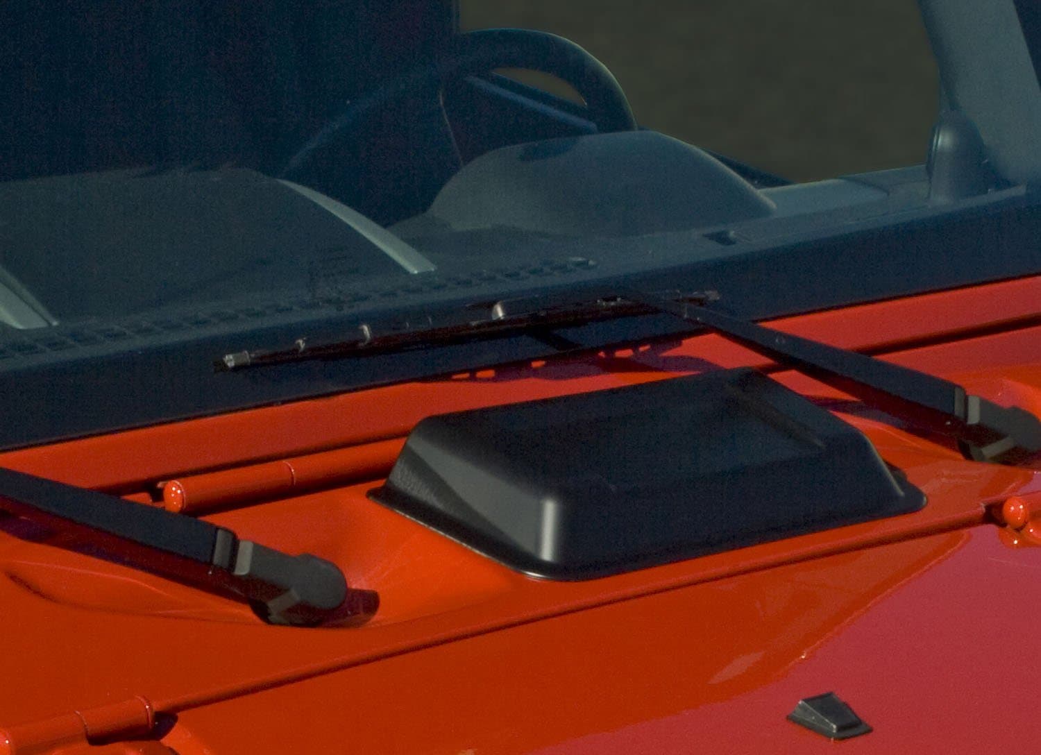 Rugged Ridge 11352.10 Cowl Vent Scoop, Smoke; 98-18 Jeep Wrangler TJ/JK