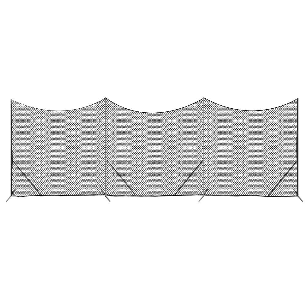 Predator Lacrosse Backstop Barrier Freestanding Netting 3mm Black [Misc.]