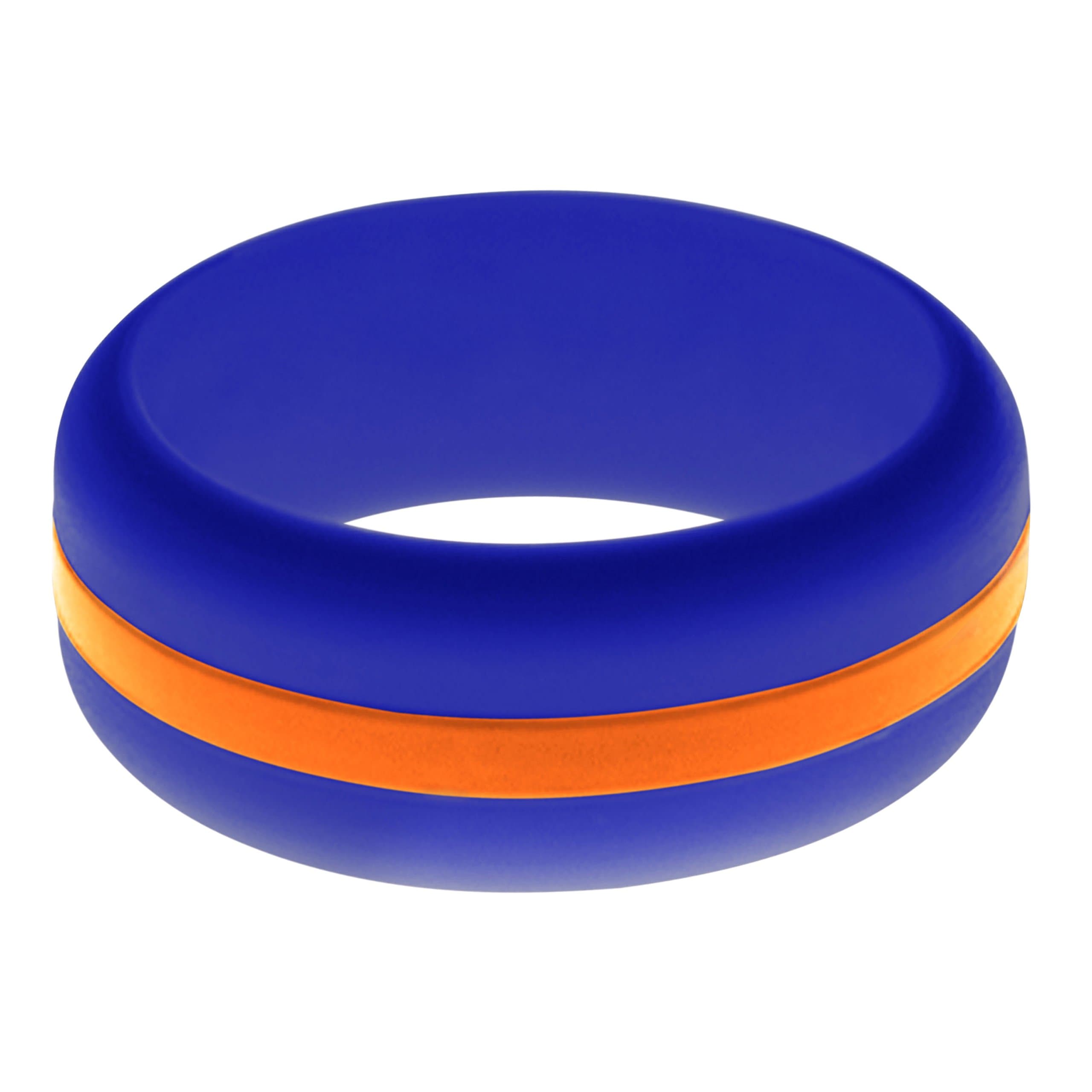 FLEX Ring - Womens Mens Blue Silicone Ring - Changeable Color Bands - Many Colors - Safe, Durable, Everyday Wear Wedding Band - 1 Ring - Sizes 4-16