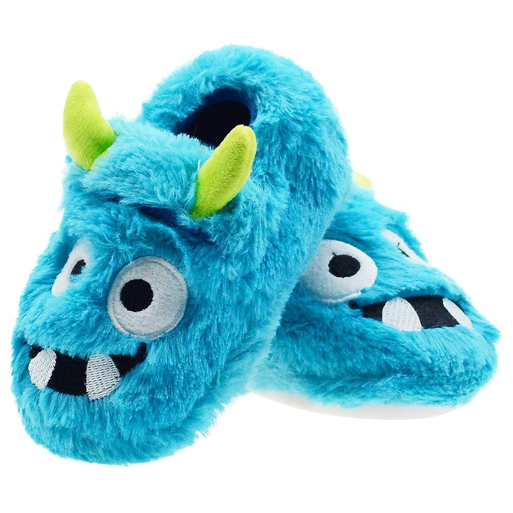 LA PLAGEBoys Slippers Monster for Kid Toddler Boys House Shoes Bedroom Slippers