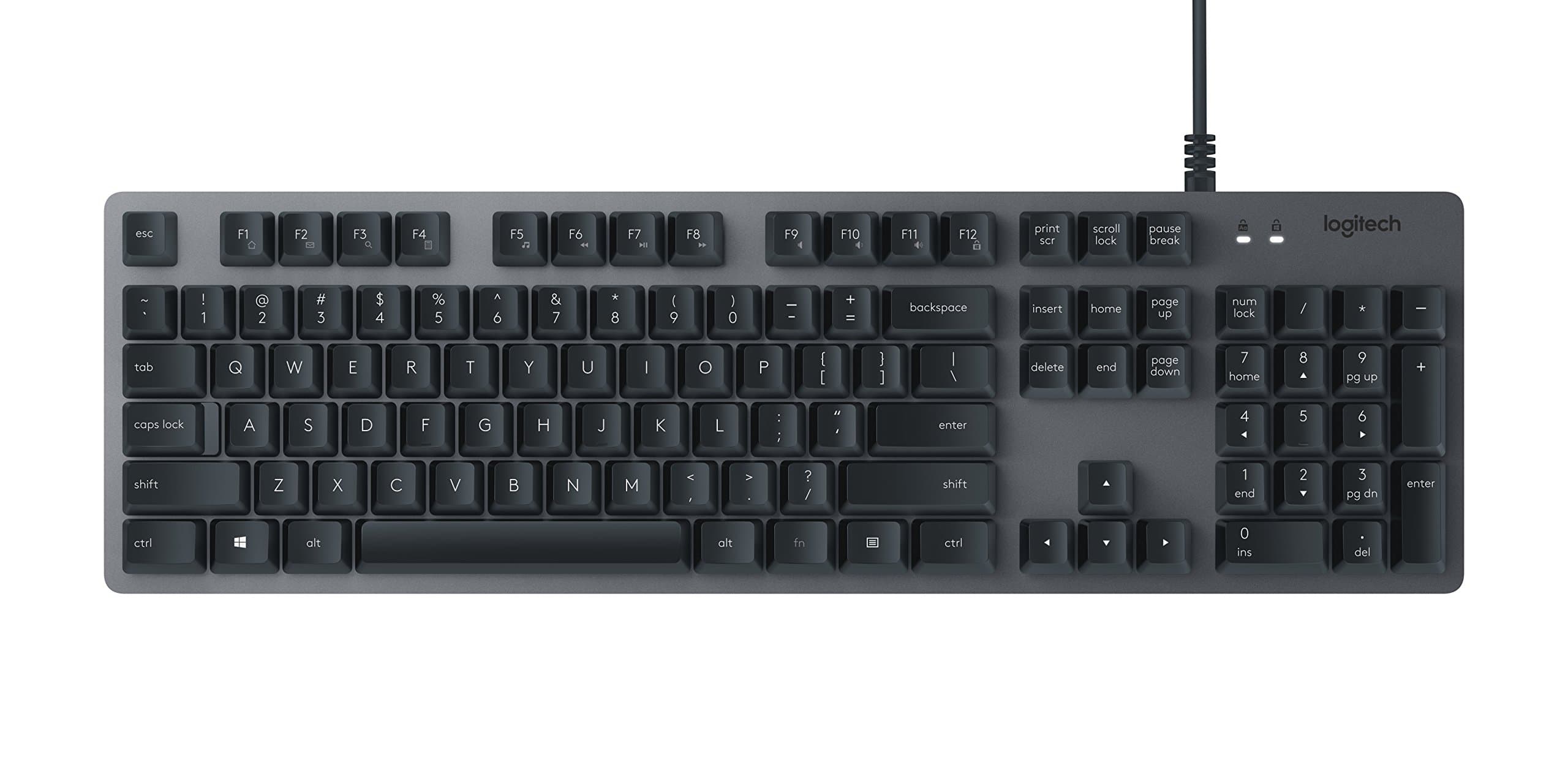 Logitech K840 Mechanical Keyboard with Romer G Mechanical Switches for PC