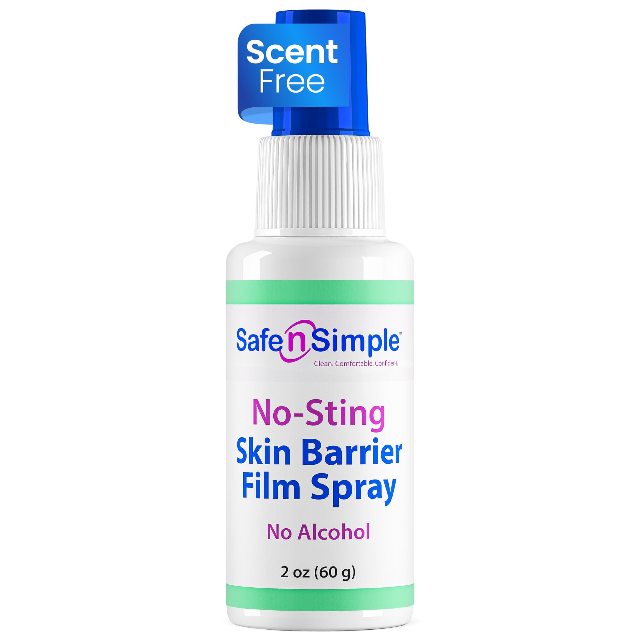 n' No Sting Barrier Film Spray, Odor-Free Pre Tape Spray, No-Alcohol Skin Prep Spray, 2 Ounce Spray Bottle, (SNS80792)
