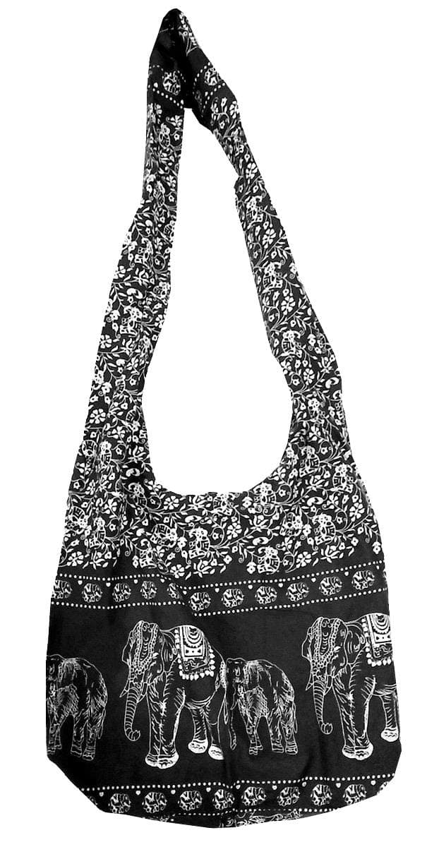 Boho Thai Hippie Elephant Vintage Style Sling Crossbody Bag Purse Thai Top Zip Handmade New Color Hight Quality