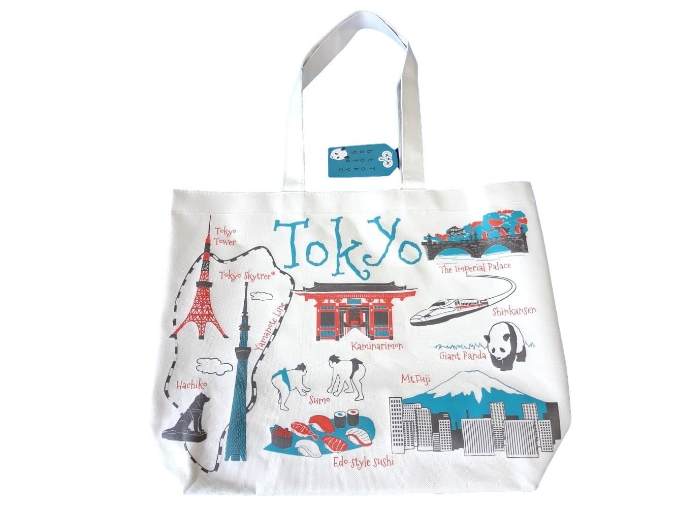 Japan Souvenirs Tote Bag - Unique Picture Sight seeing - impoted (Tokyo)