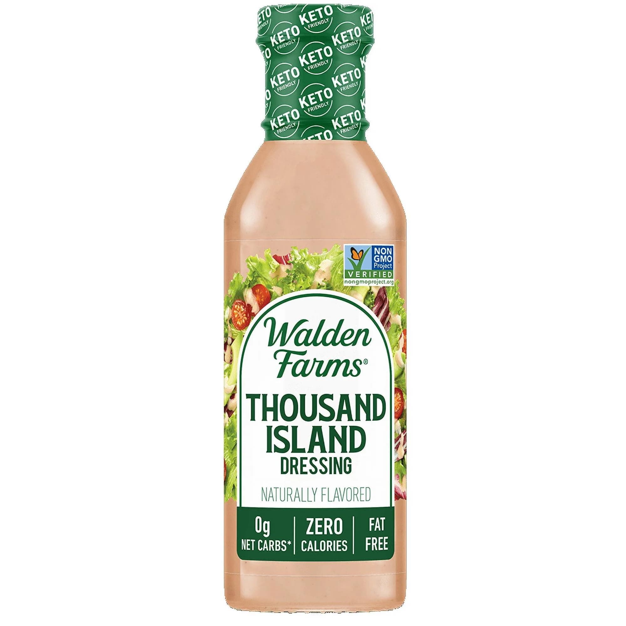 Thousand Island Dressing - Calorie-Free, Gluten-Free, Low Carb, Keto-Friendly, Sugar-Free, Dairy-Free Creamy Thousand Island Flavor - 12 oz Bottle