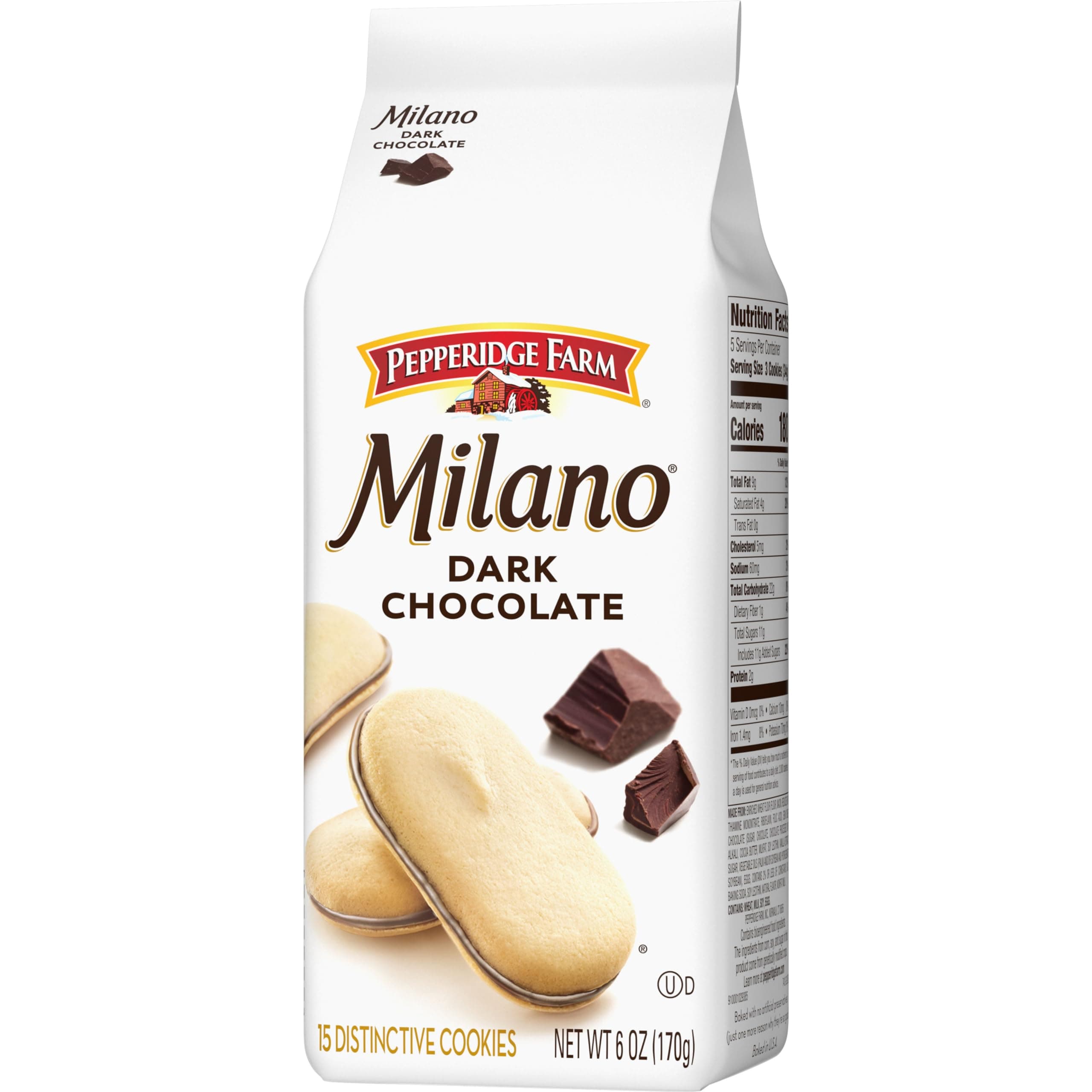 Pepperidge Farm Milano Dark Chocolate Cookies, 170g
