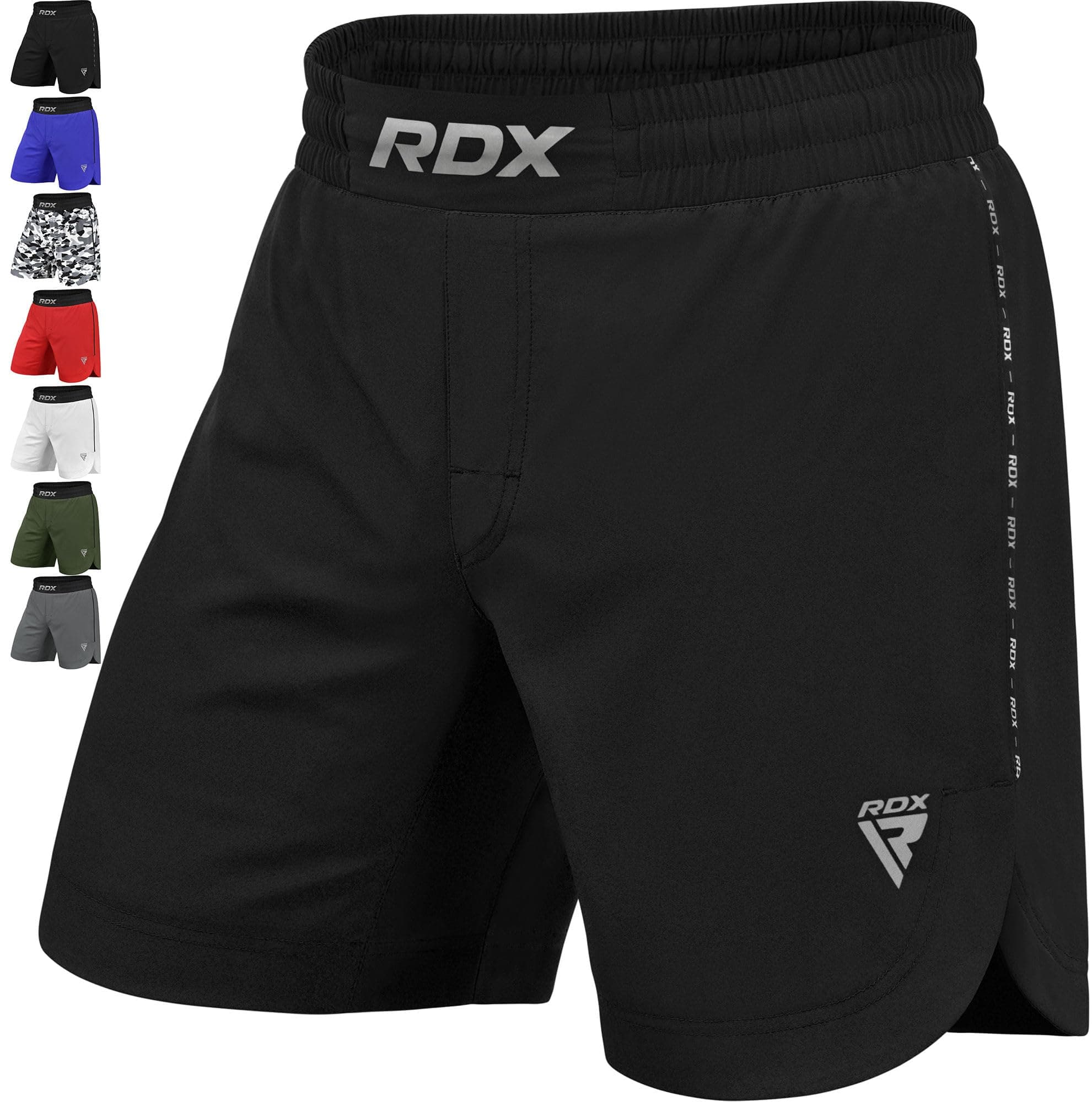 – MMA Shorts for Training and Kick Boxing, Trunks for Bodybuilding Cage Fighting Muay Thai BJJ Grappling and Combat Sports, Adult & Kids Workout Clothing Inner Pocket and Drawstring for Martial Arts