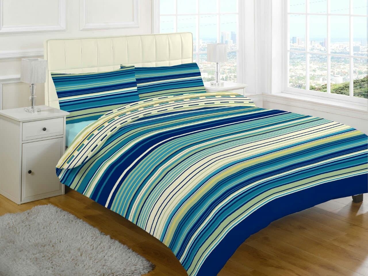 Duvet Cover Set (Teal, Double)