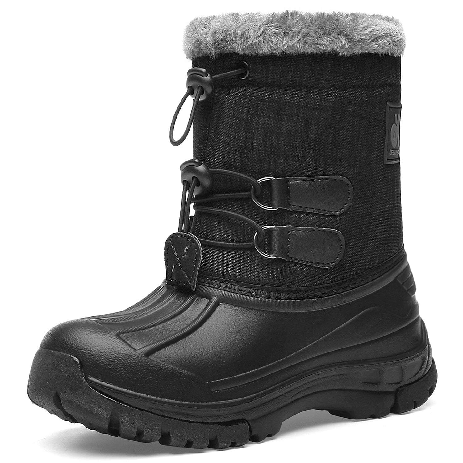 Kids Snow Boots Boys & Girls Winter boots Waterproof Cold Weather Outdoor Boots (Toddler/Little Kid/Big Kid) DKTX001-T2-28