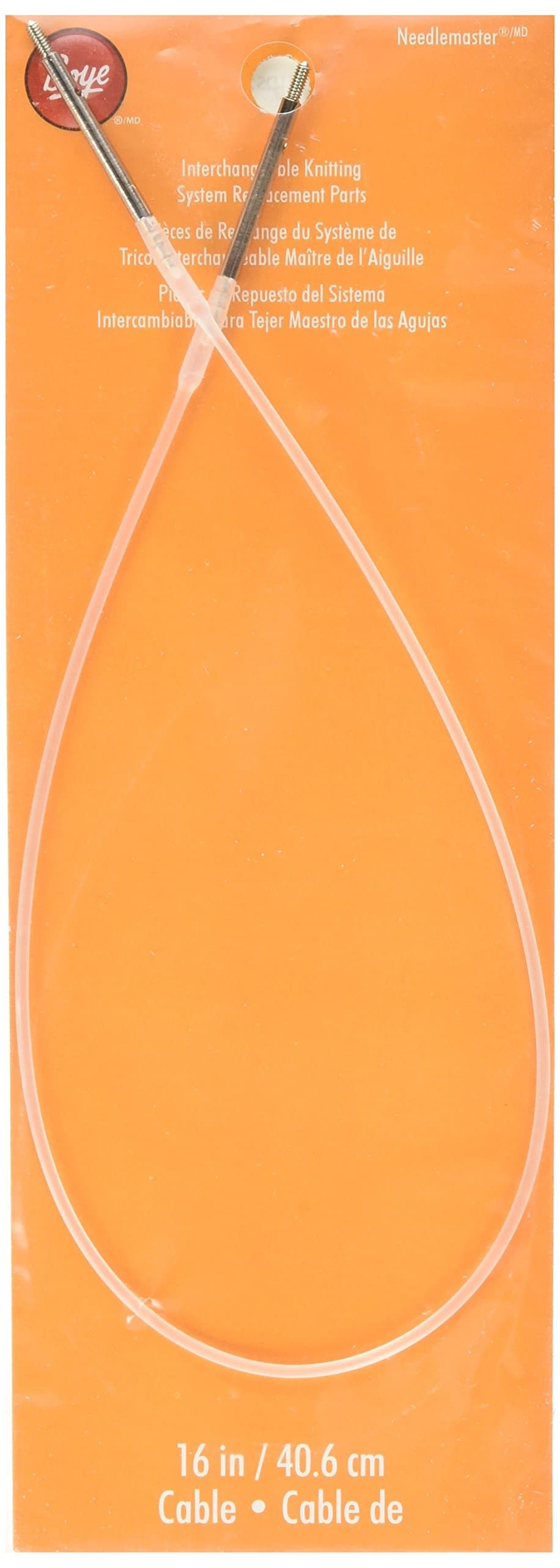 Boye 3287353016M Needlemaster Knitting Needle Replacement Cables, 16" L